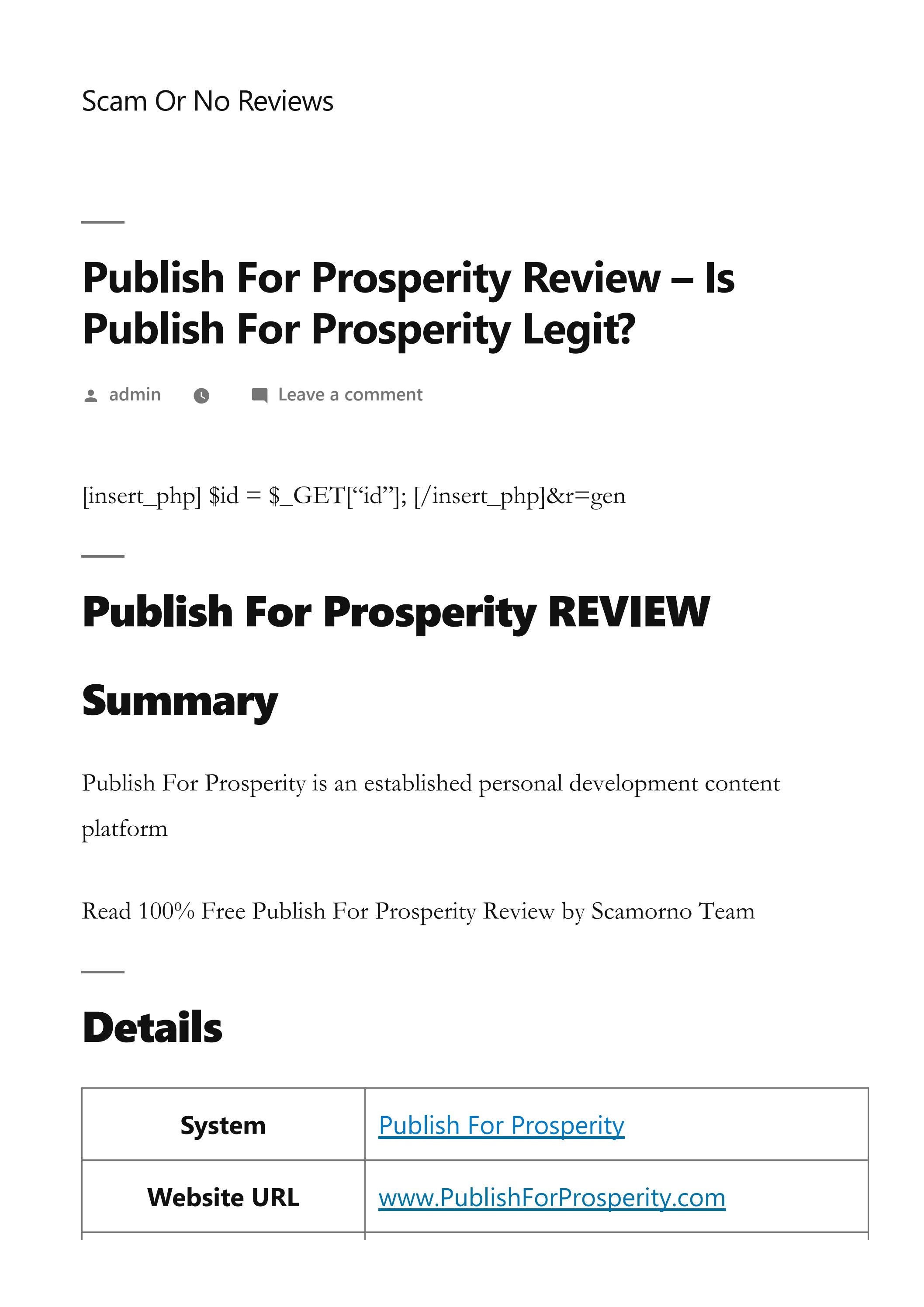 Publish For Prosperity Review Is It Legit? by Donald Wright Issuu