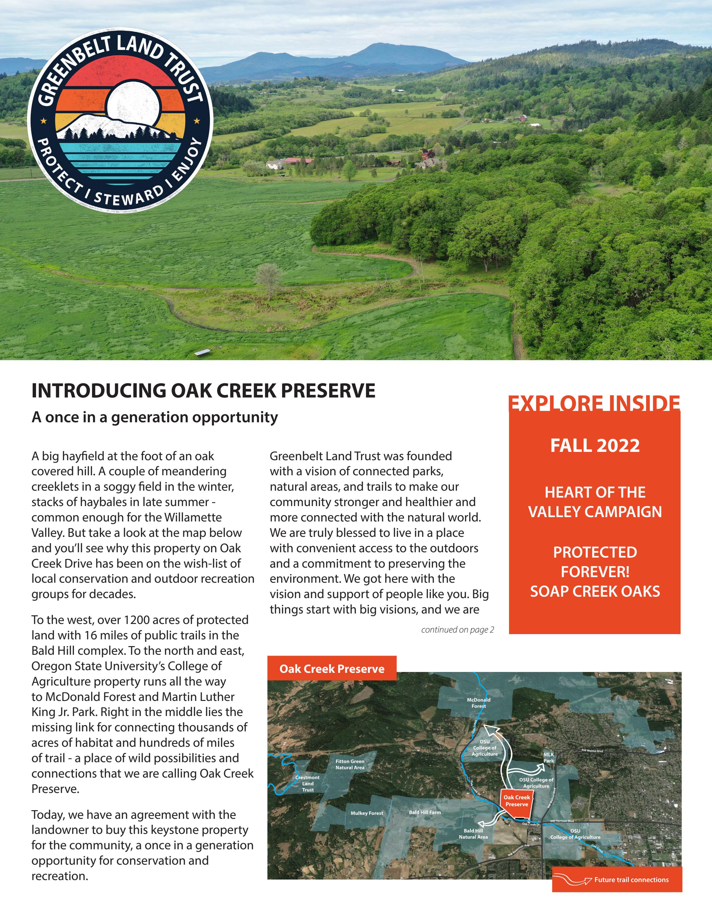 Greenbelt Land Trust Fall 2022 Newsletter by Greenbelt Land Trust Issuu