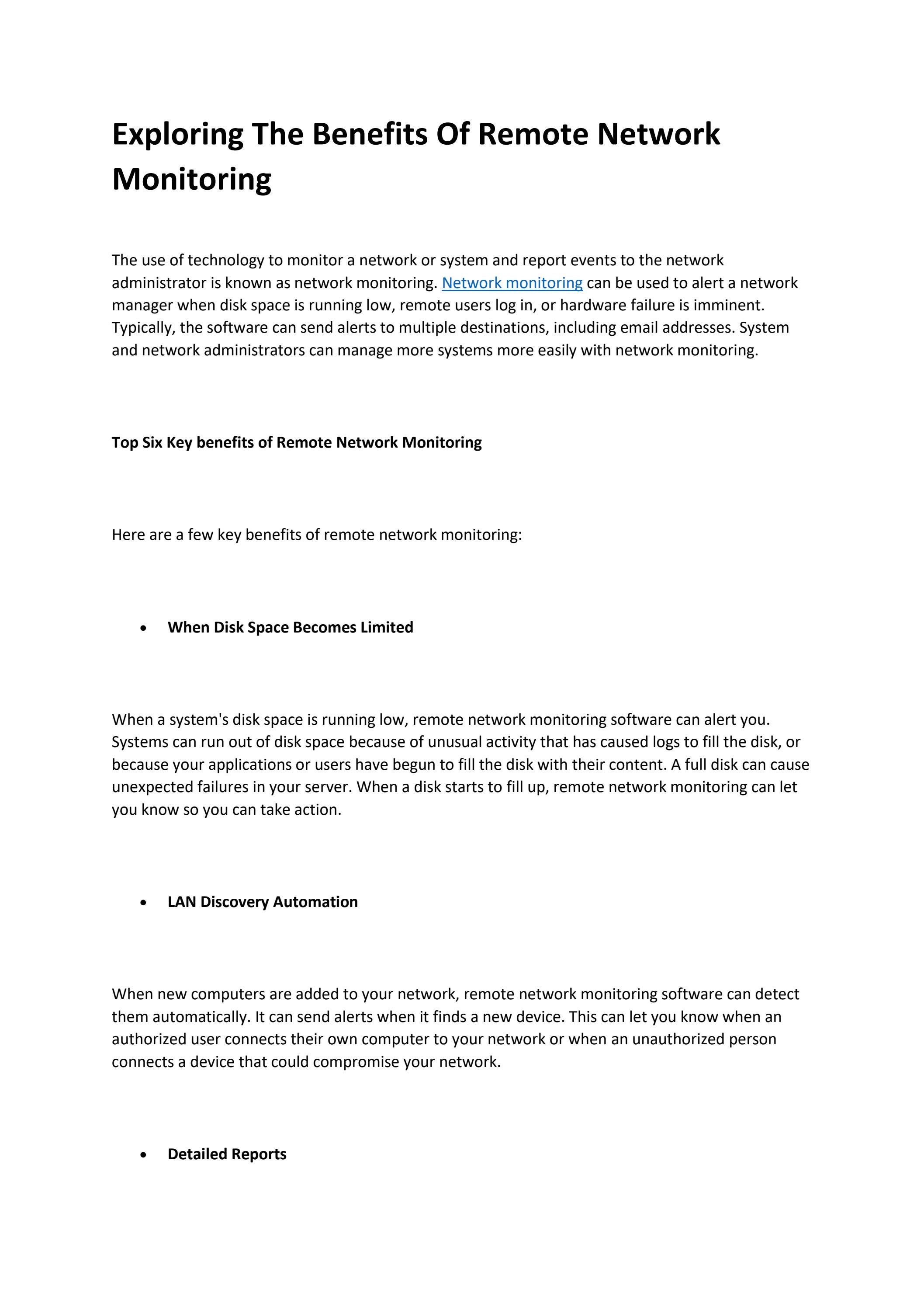Remote Network Monitoring by The Walker Group Issuu
