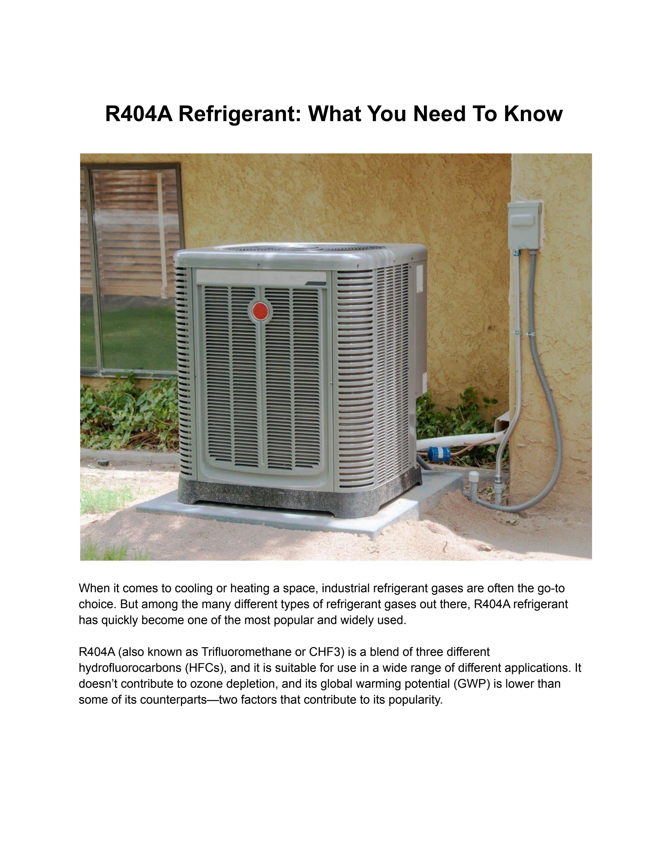 R404A Refrigerant What You Need To Know by United Refrigerants Issuu