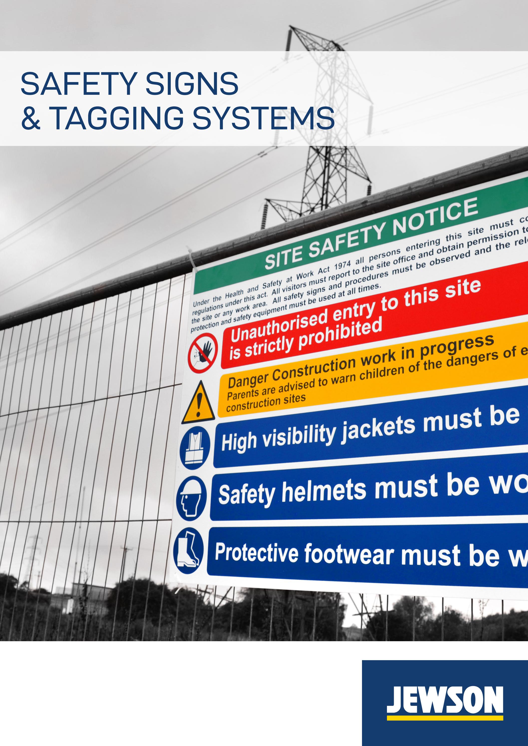 Safety Signs & Tagging Systems Jewson by Centurion Europe Issuu