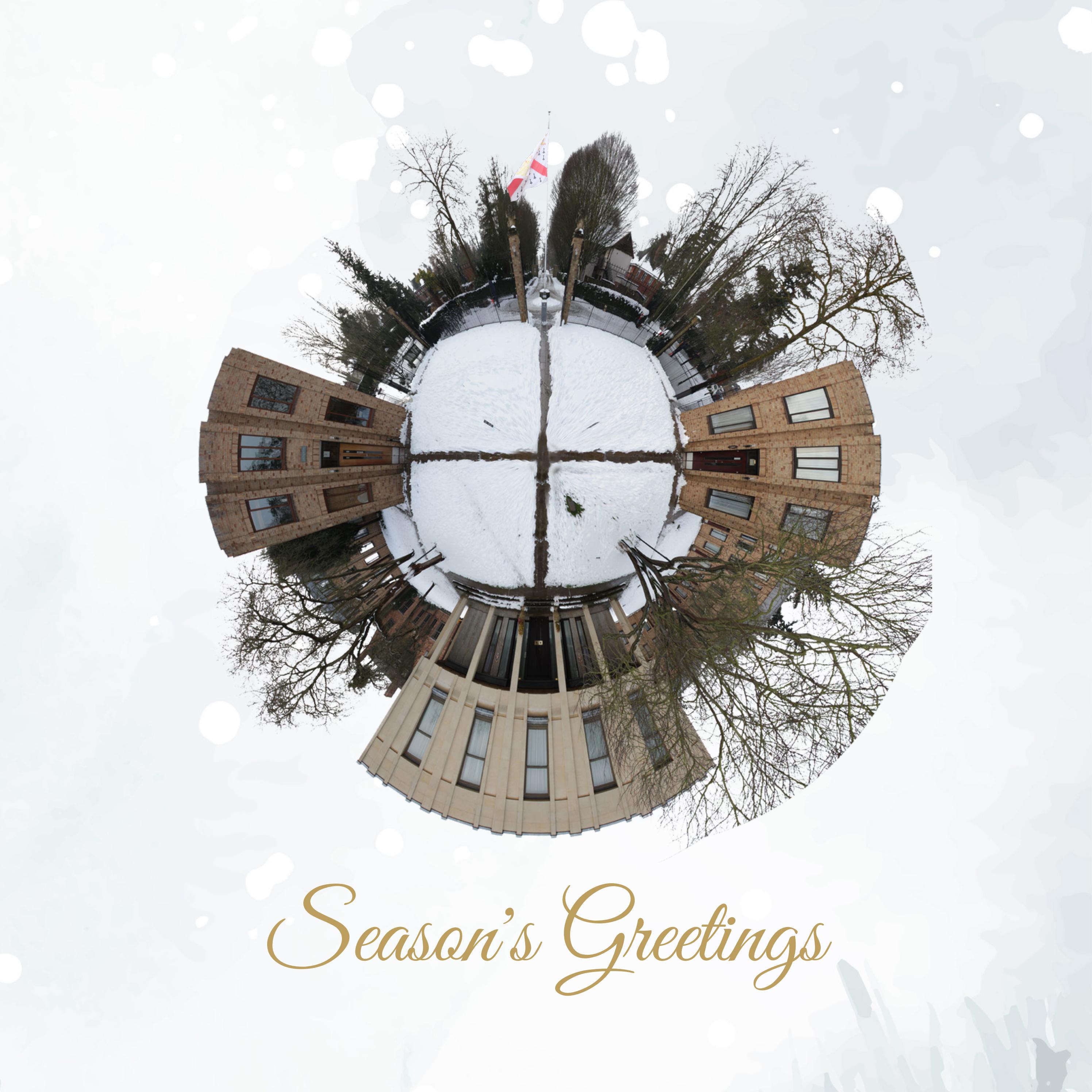 College Christmas Card 