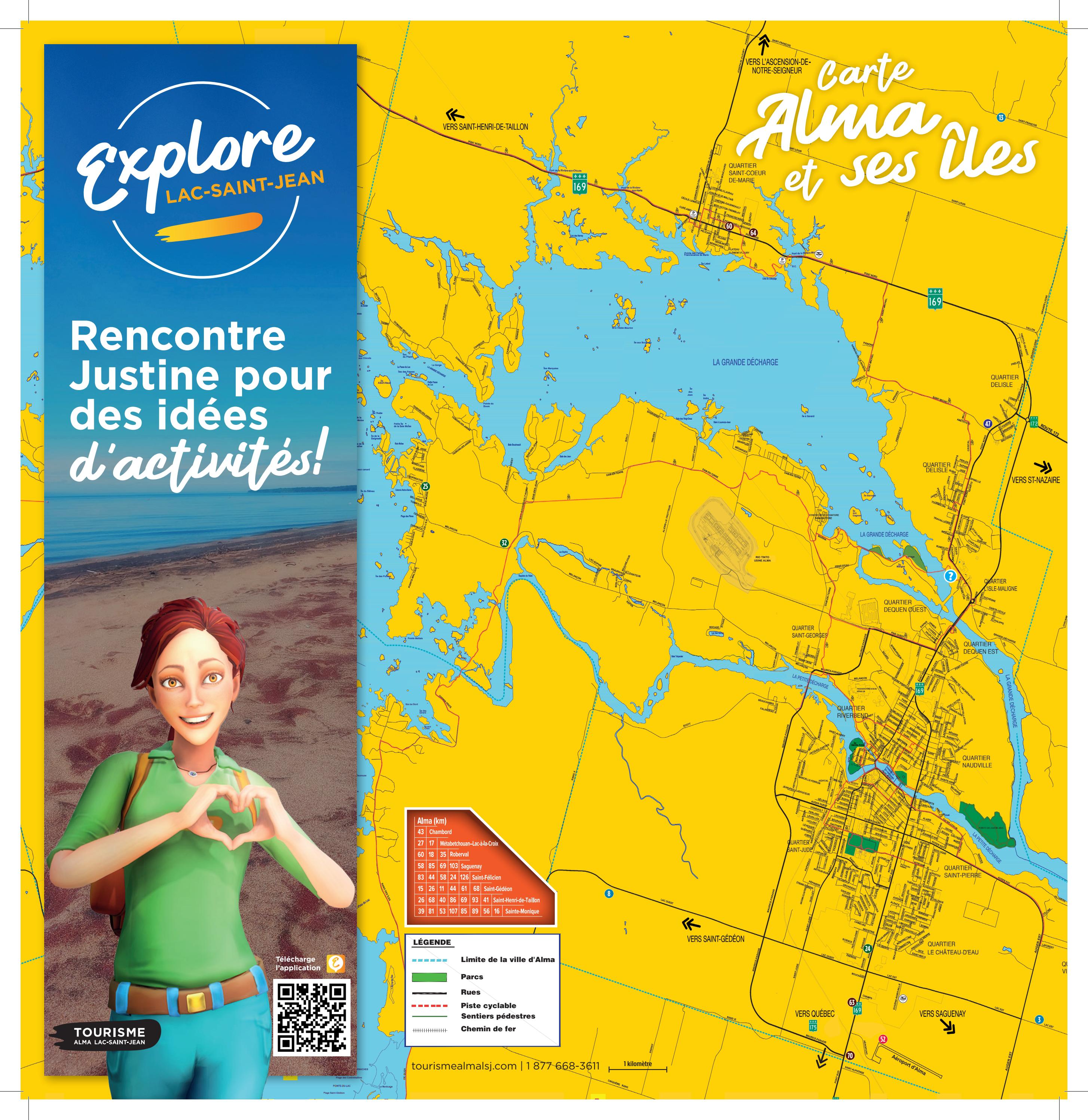 Carte ville d'Alma by Bureau des Congrès LacSaintJean Issuu