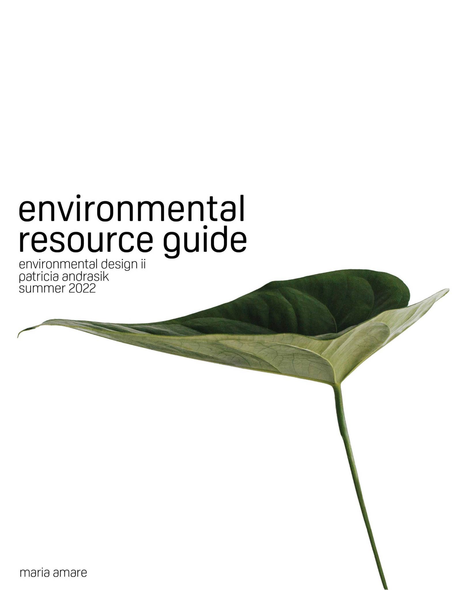 Environmental Resource Guide by Maria Amare - Issuu