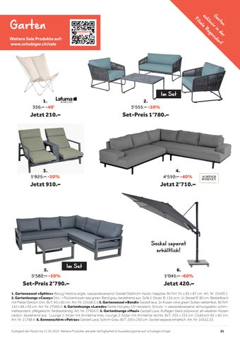 schubiger 家具目录 · Schubiger 家具 冬季 Sale 2022/2023 第 21 页