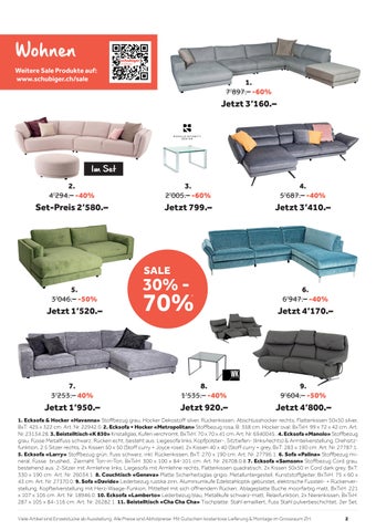 schubiger 家具目录 · Schubiger 家具 冬季 Sale 2022/2023 第 2 页