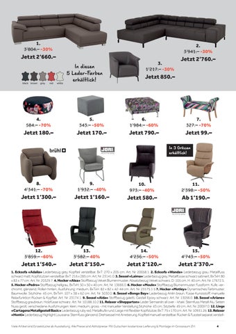 schubiger 家具目录 · Schubiger 家具 冬季 Sale 2022/2023 第 4 页
