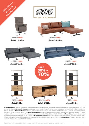 schubiger 家具目录 · Schubiger 家具 冬季 Sale 2022/2023 第 7 页