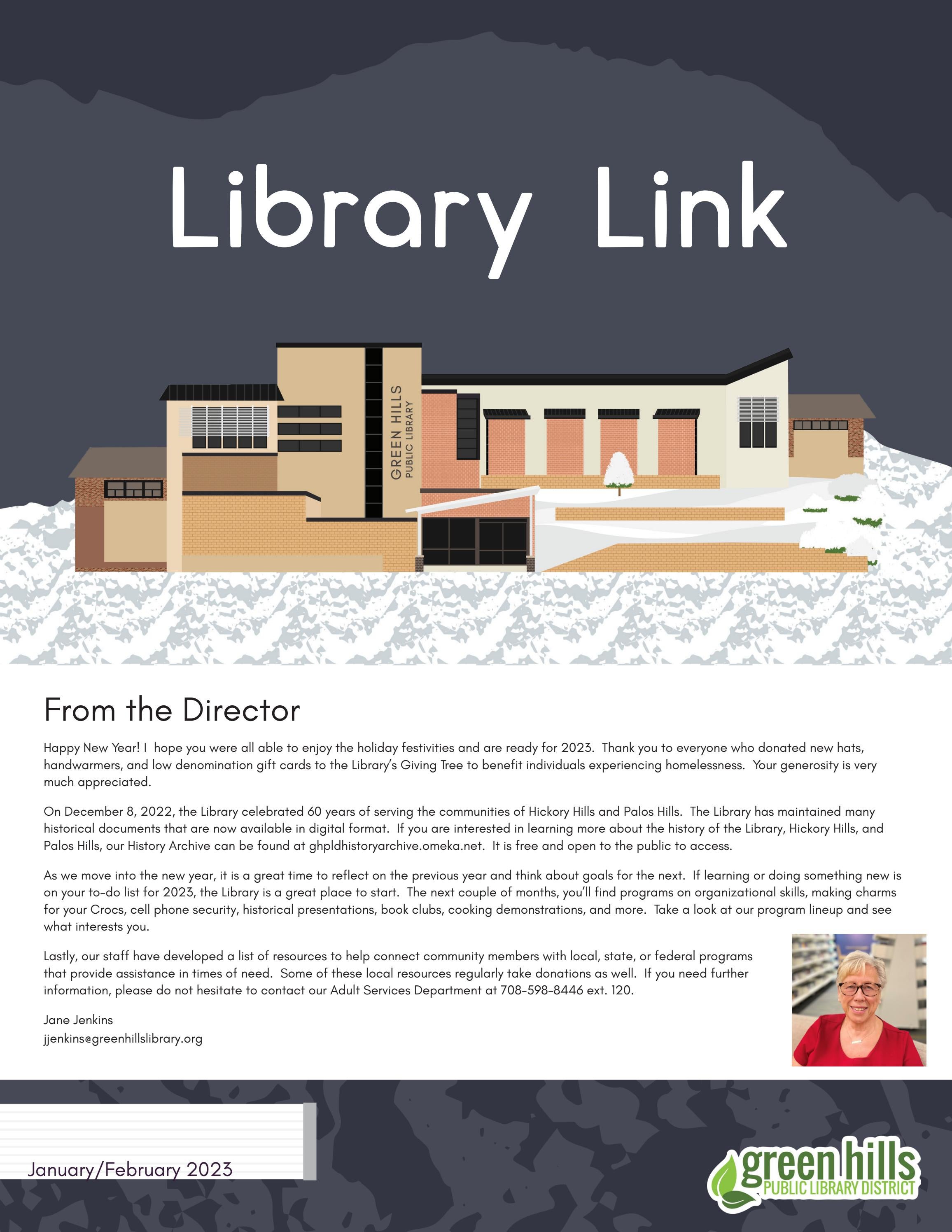 GHPLD January/February 2023 Newsletter by Green Hills Public Library