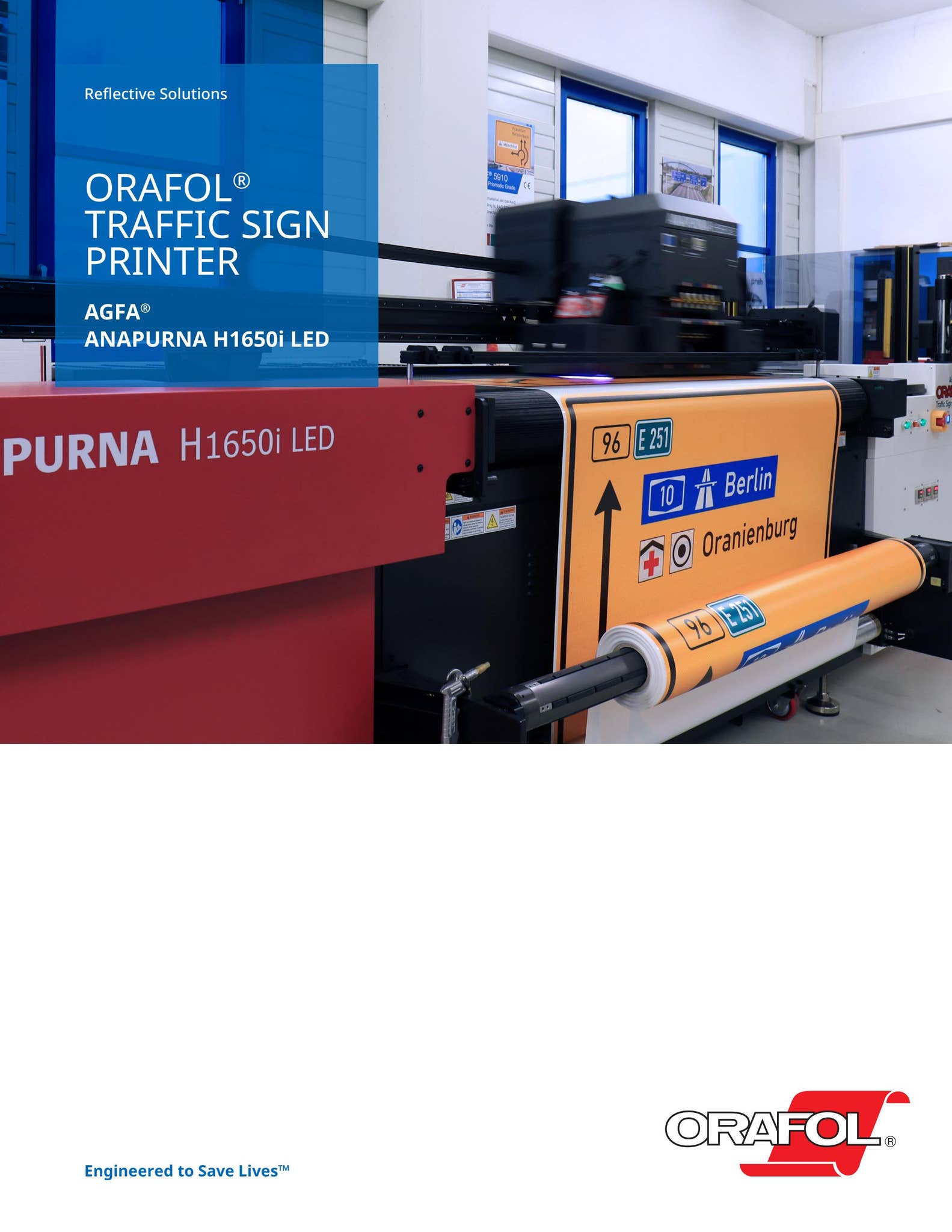 ORAFOL® Traffic Sign Printer - AGFA Anapurna H1650i LED by ORAFOL