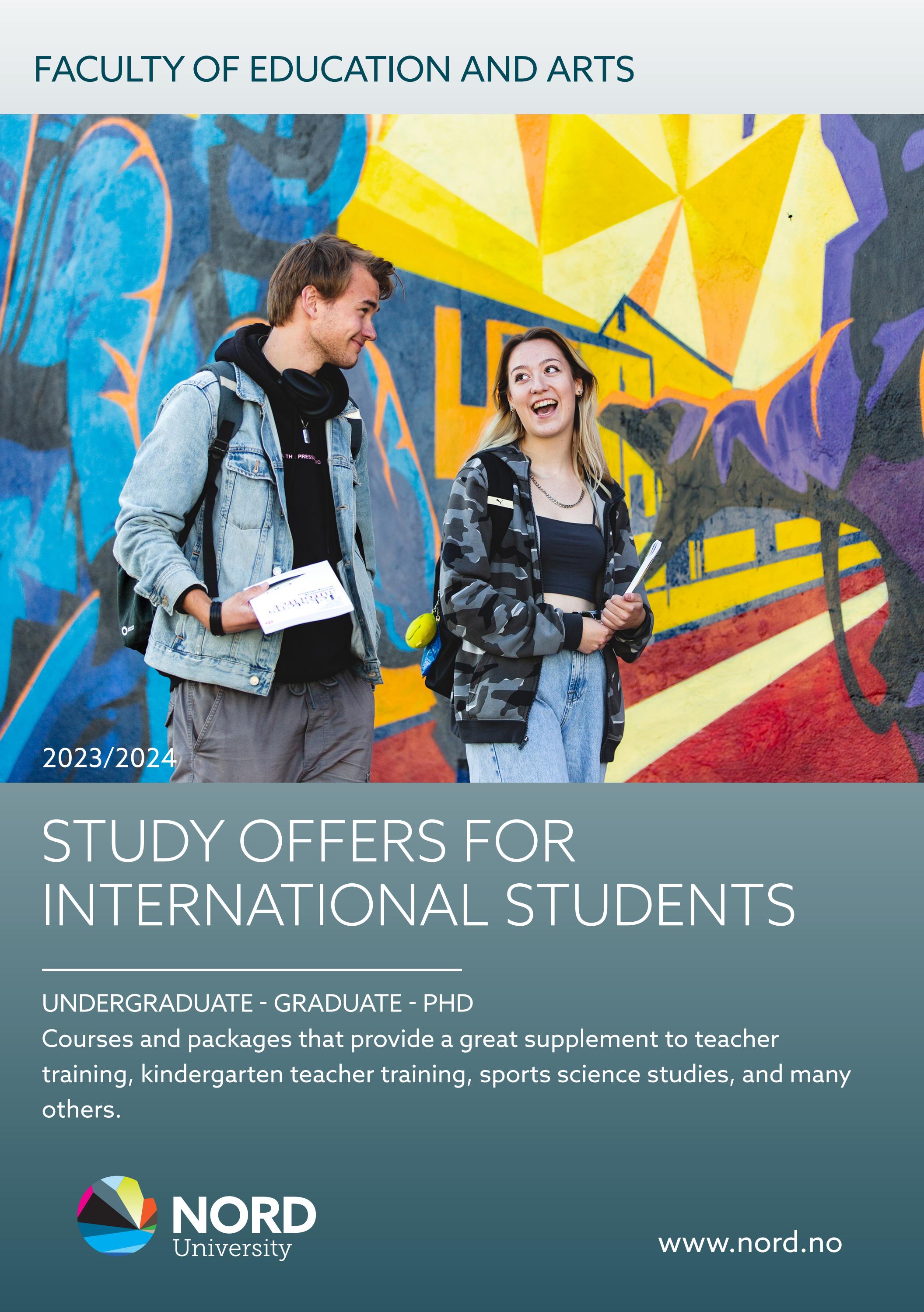 Nord University Faculty of Education and Arts study offers