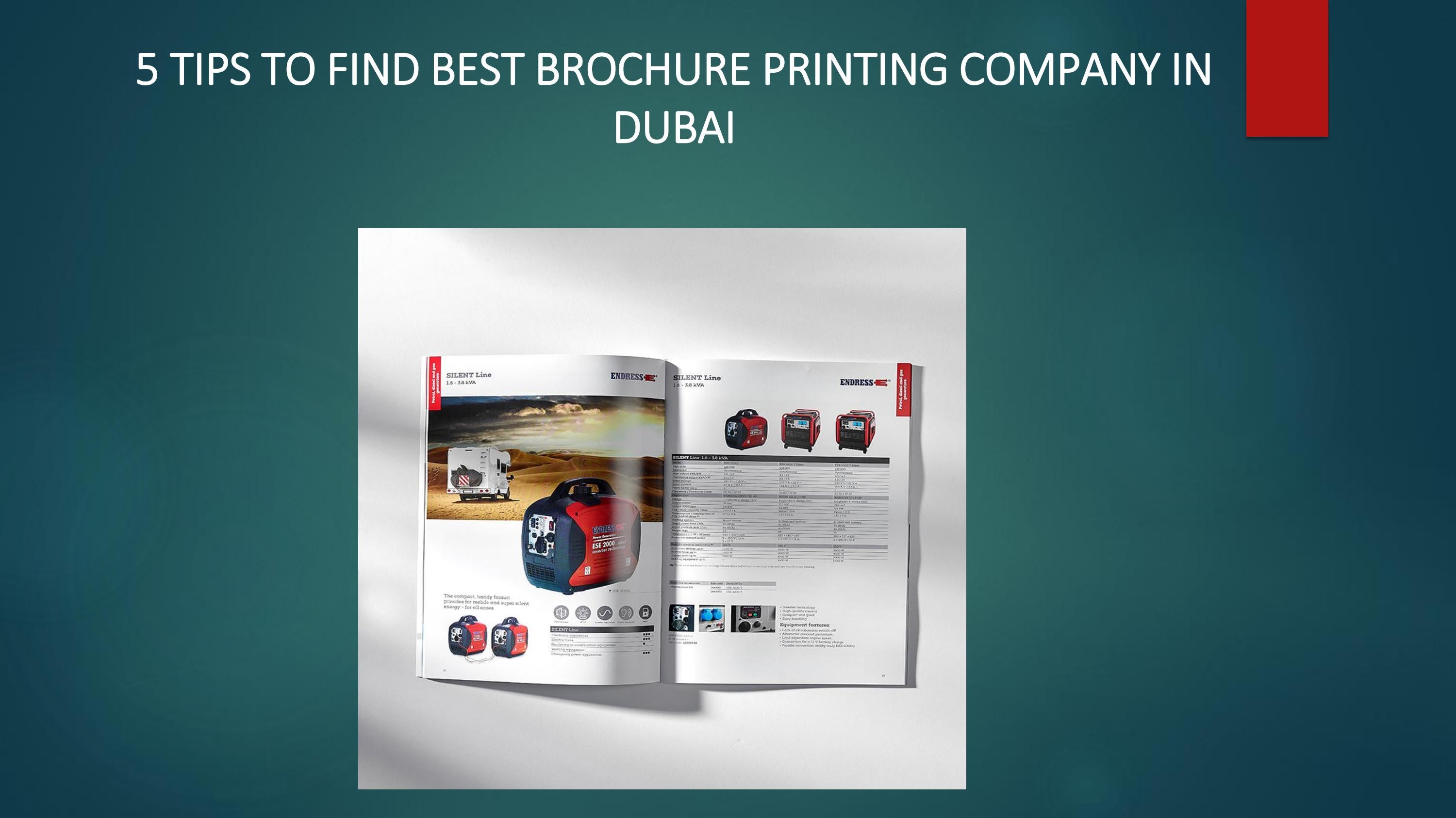 Image showcasing 5 TIPS TO FIND BEST BROCHURE PRINTING COMPANY IN DUBAI by Printery ...