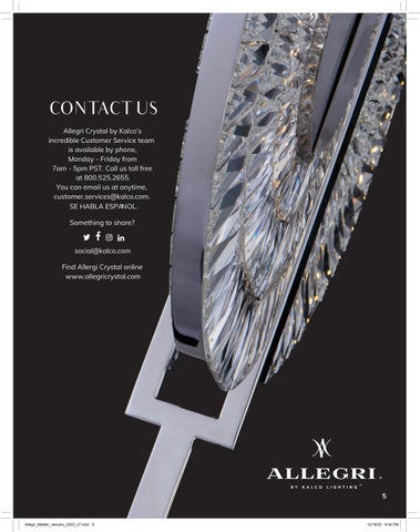Kalco Lighting Allegri 水晶 2023 Master 灯饰目录 第 6 页