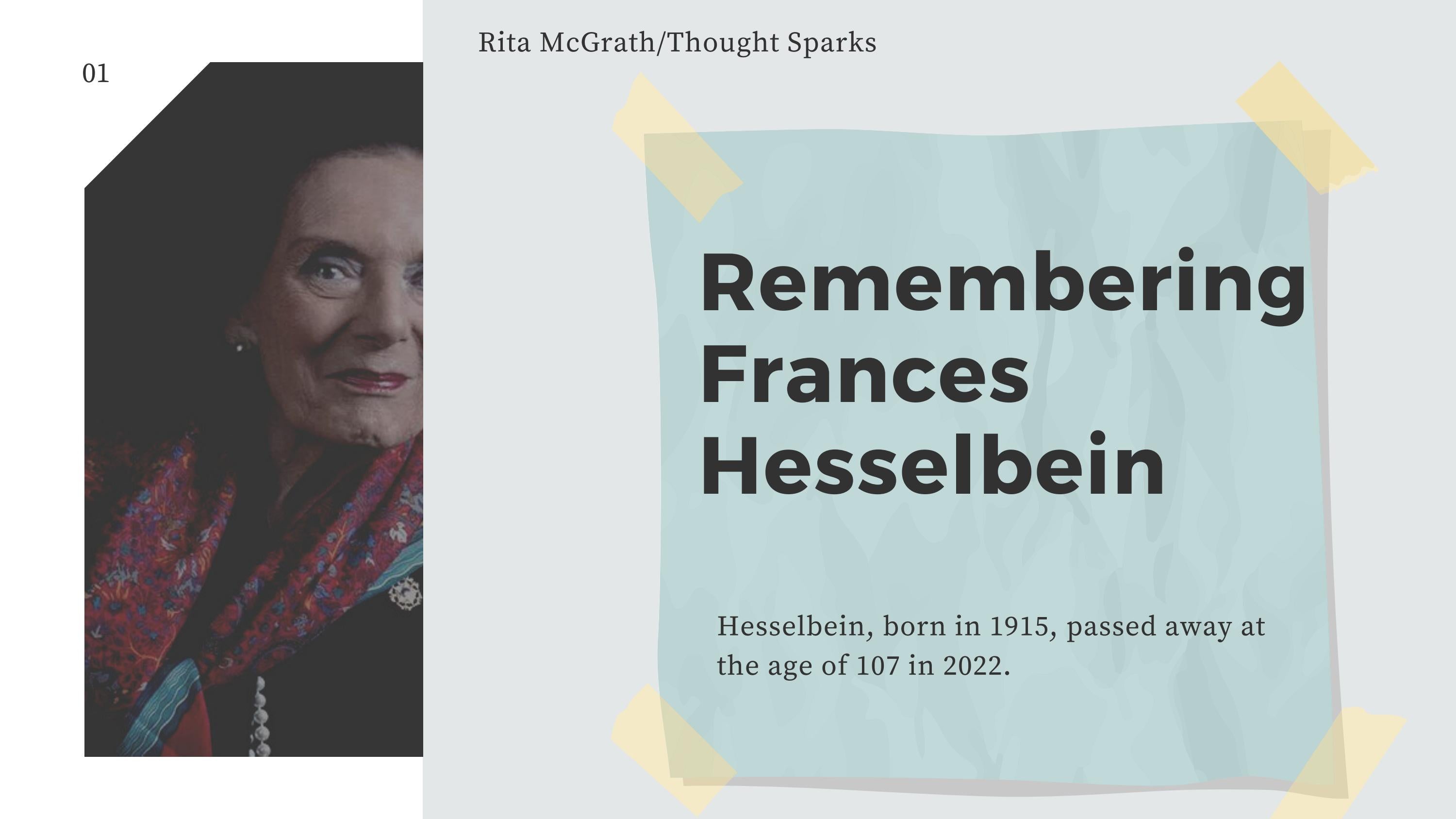 Remembering Frances Hesselbein by Rita Mcgrath Issuu