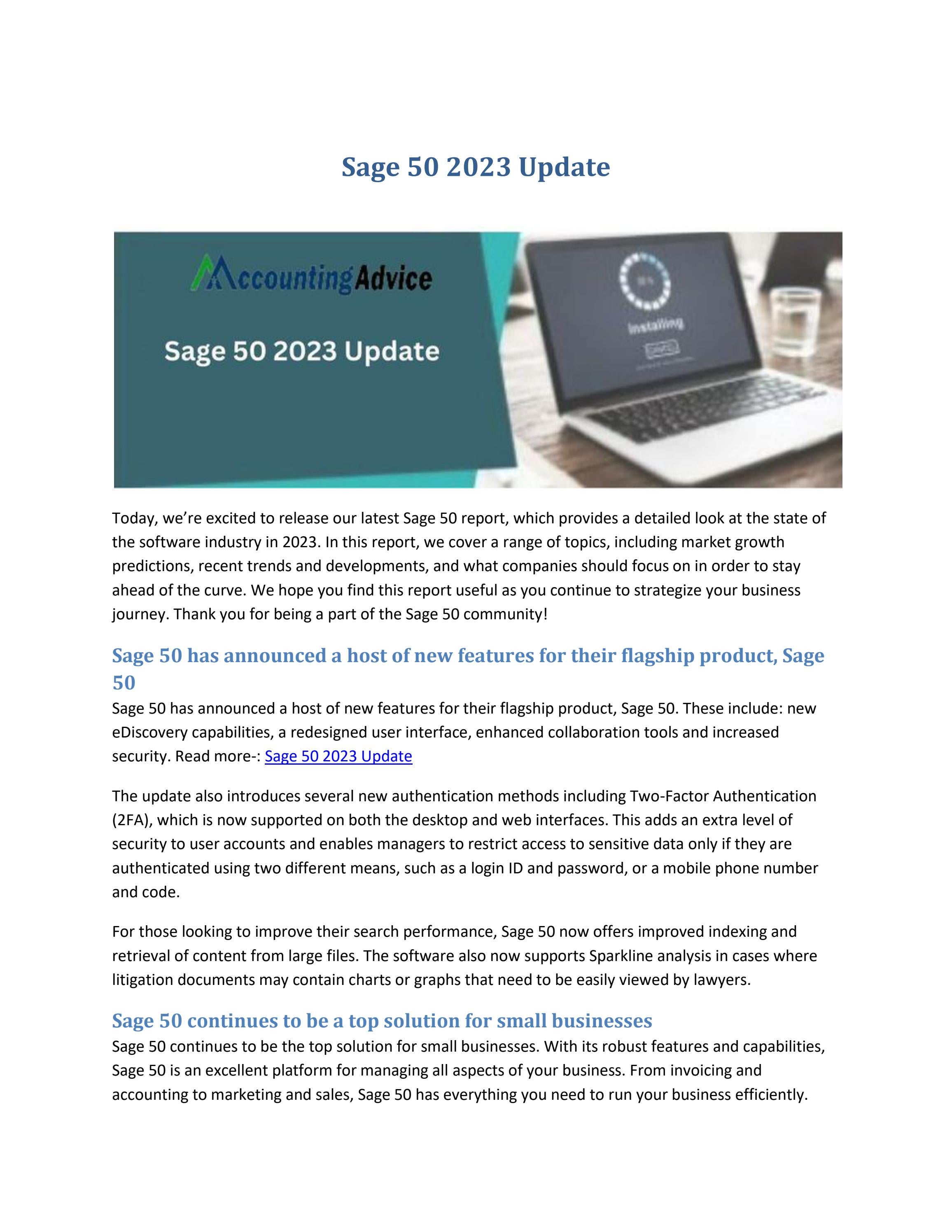 Complete Guide Sage 50 2023 Update by accounting advice Issuu