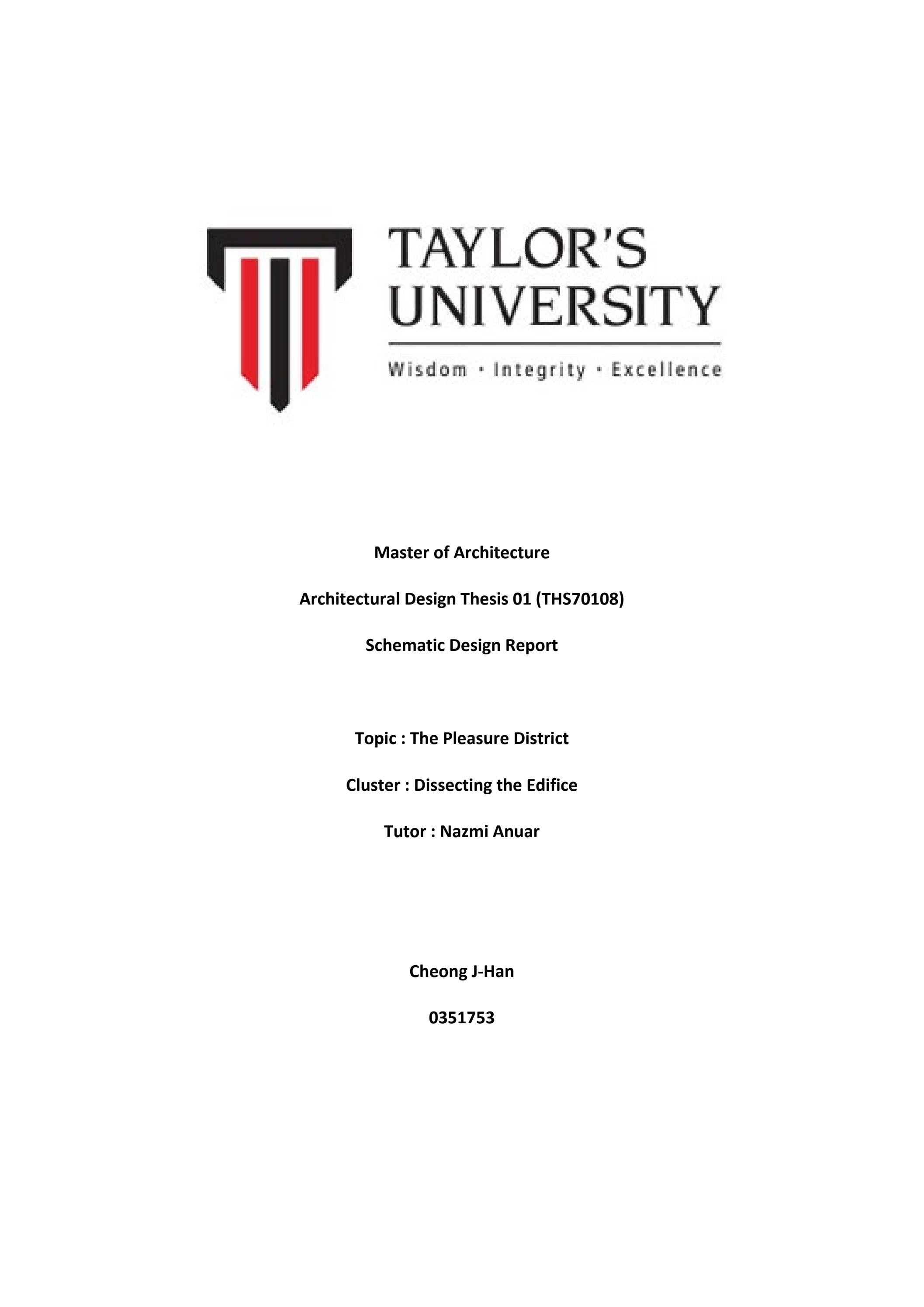 Architecture Design Thesis 01 - Report by J-Han Cheong - Issuu
