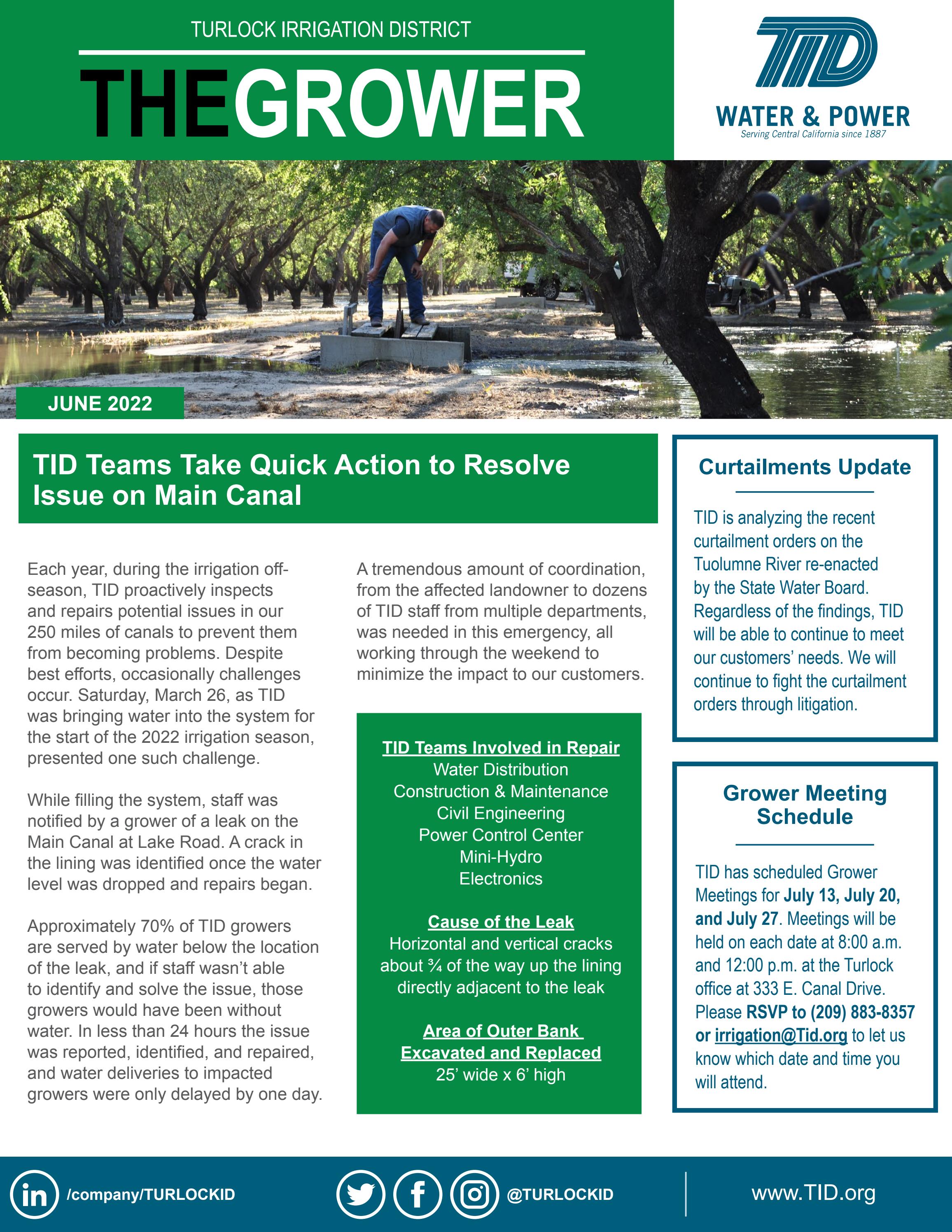 The Grower June 2022 by Turlock Irrigation District Issuu