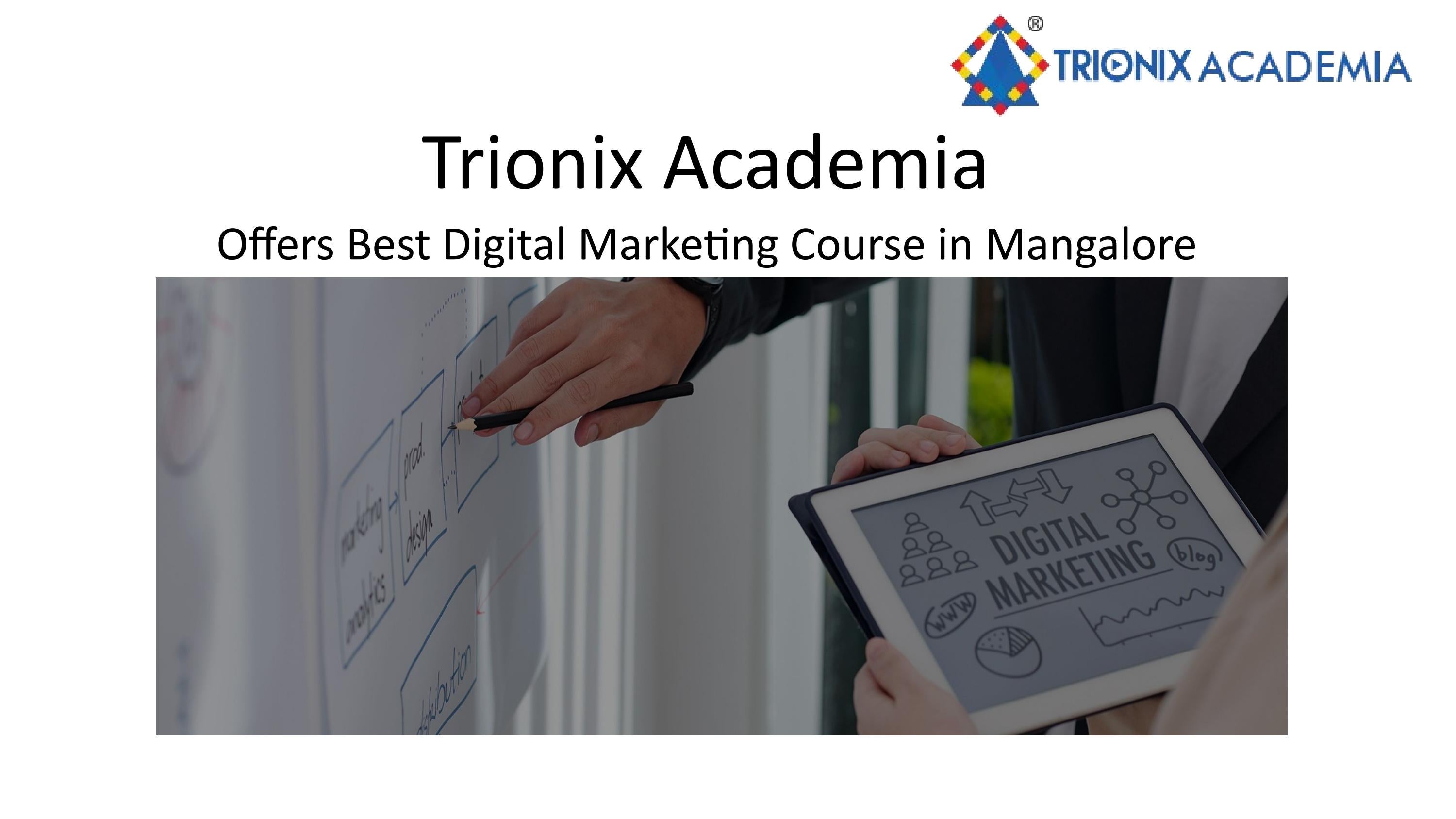 Best Digital Marketing Course in Mangalore by Trionix Academia Issuu