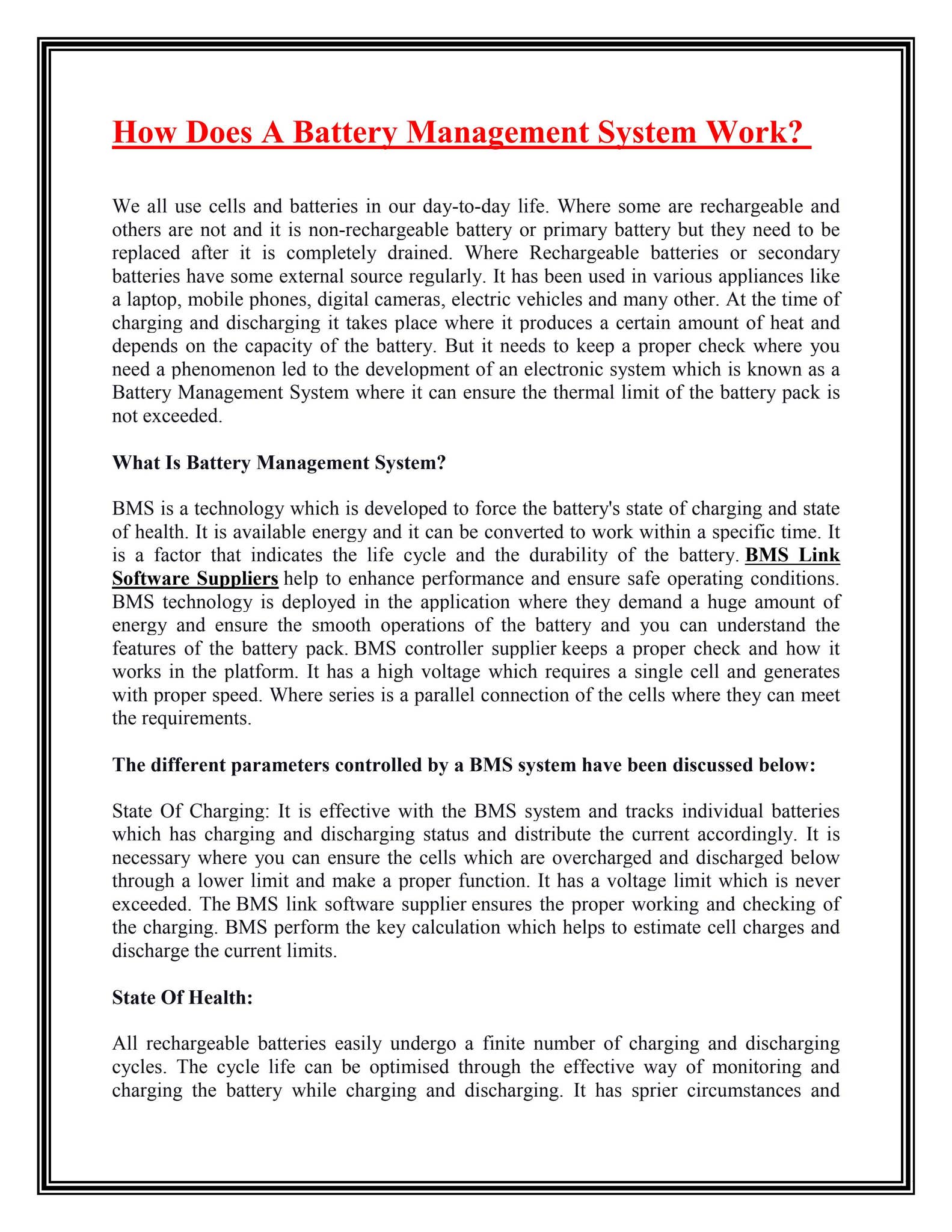 How Does A Battery Management System Work? by rizeroven - Issuu