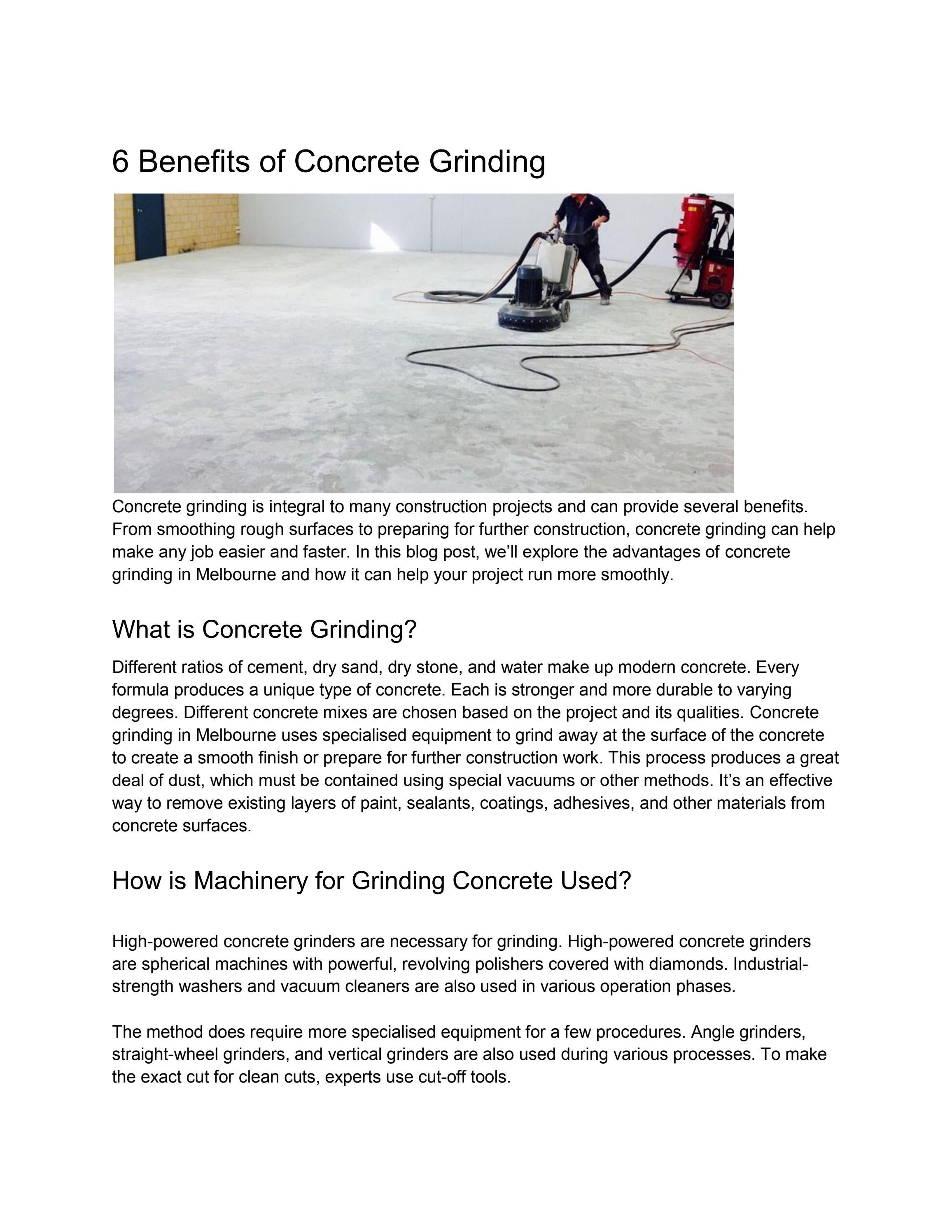 The Power Of Tools: Tori Page & Concrete Grinding - gessarx