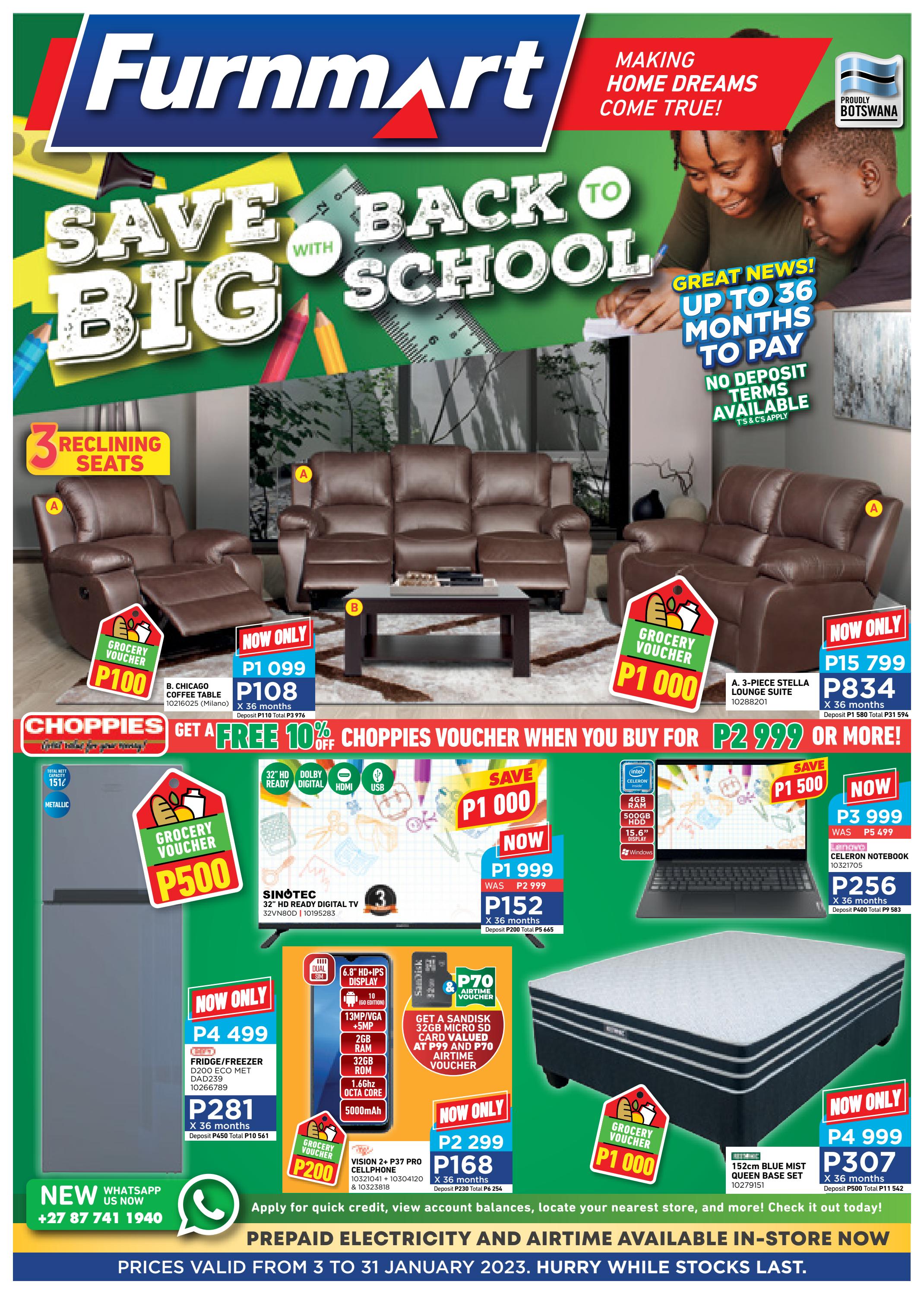 Furnmart Botswana - 3-31 January 2023 by Chatterbox Digital - Issuu
