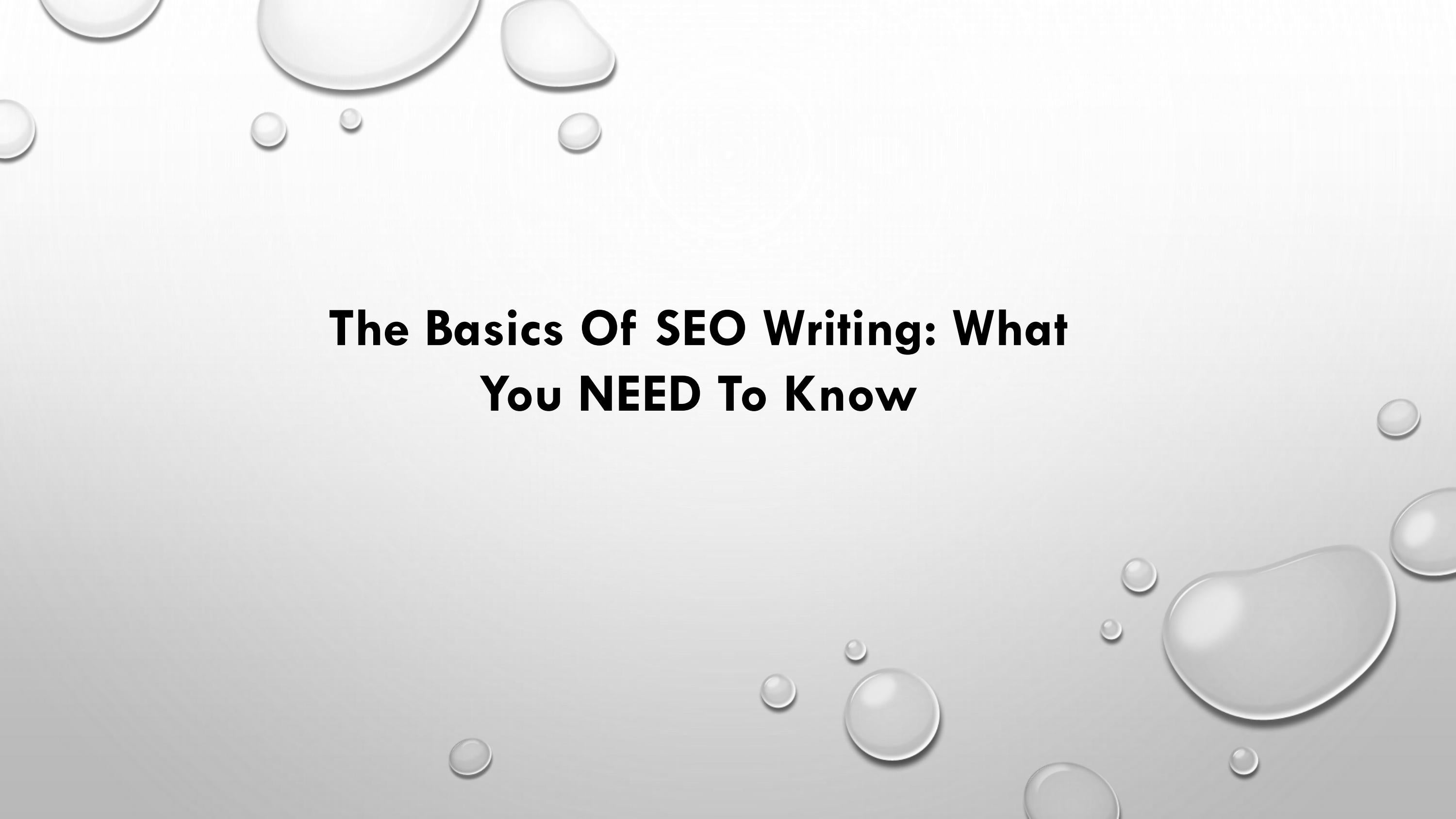 The Basics Of SEO Writing What You NEED To Know By Shrey Webs Issuu The basics of seo writing what you need to know by shrey webs issuu