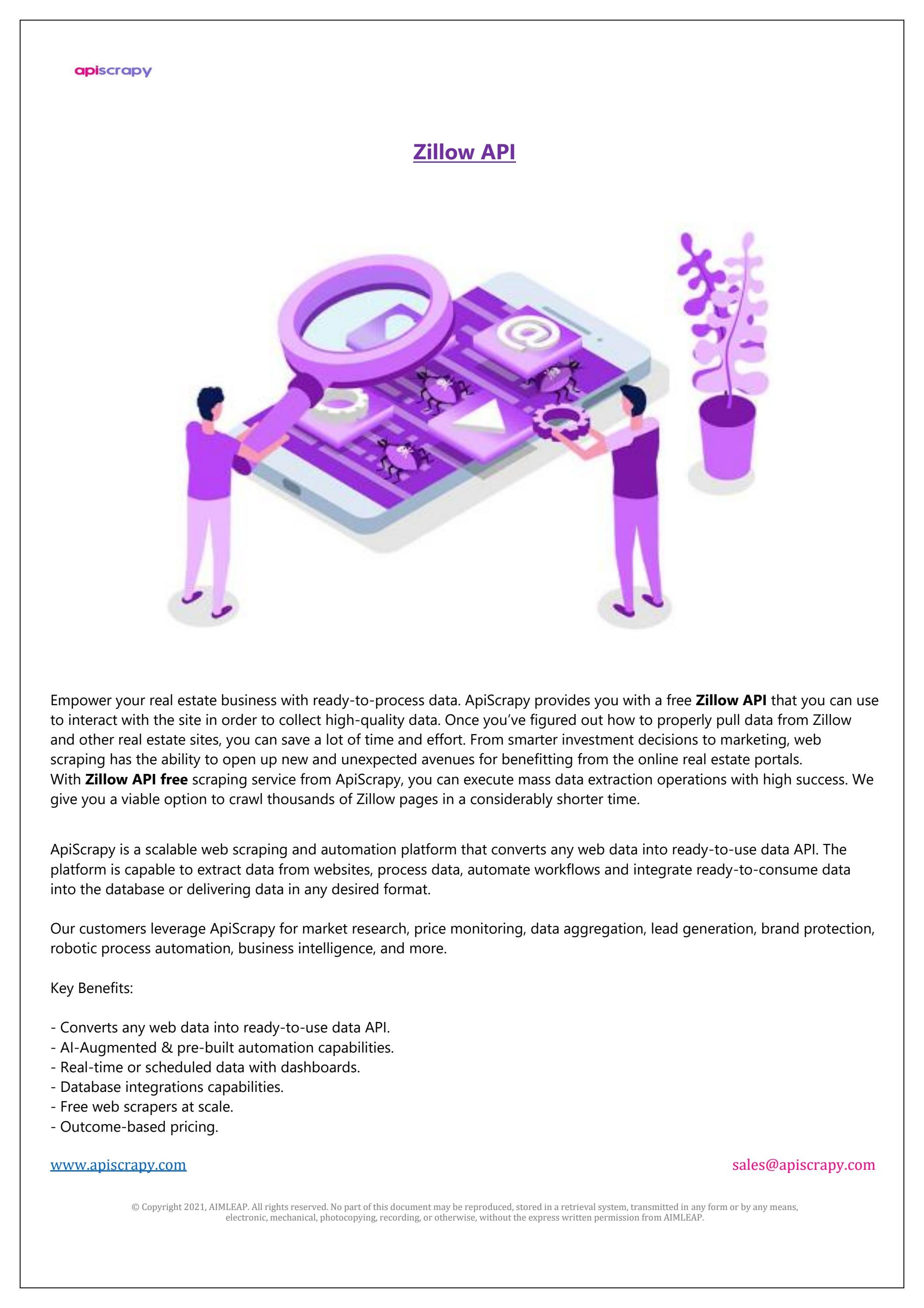 Zillow API by ApiScrapy Issuu