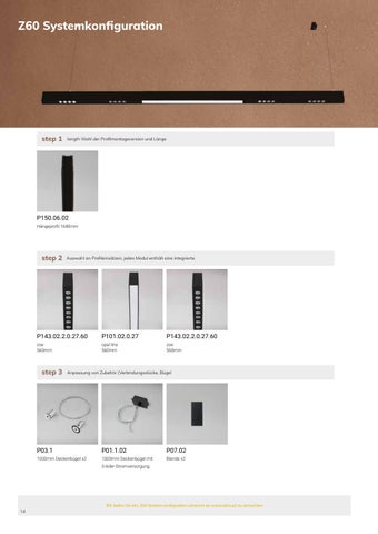 System Z60, Z100 灯饰目录 德文 by Zaho Lighting 第 16 页