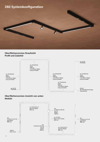 System Z60, Z100 灯饰目录 德文 by Zaho Lighting 第 18 页