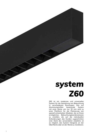 System Z60, Z100 灯饰目录 德文 by Zaho Lighting 第 4 页