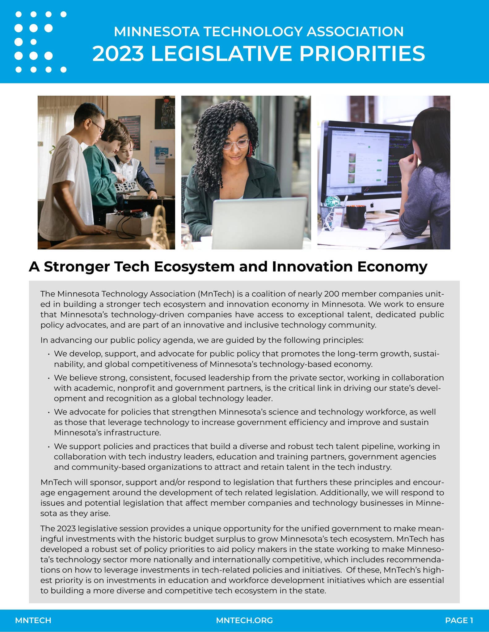 2023 MnTech Legislative Priorities by mntech - Issuu