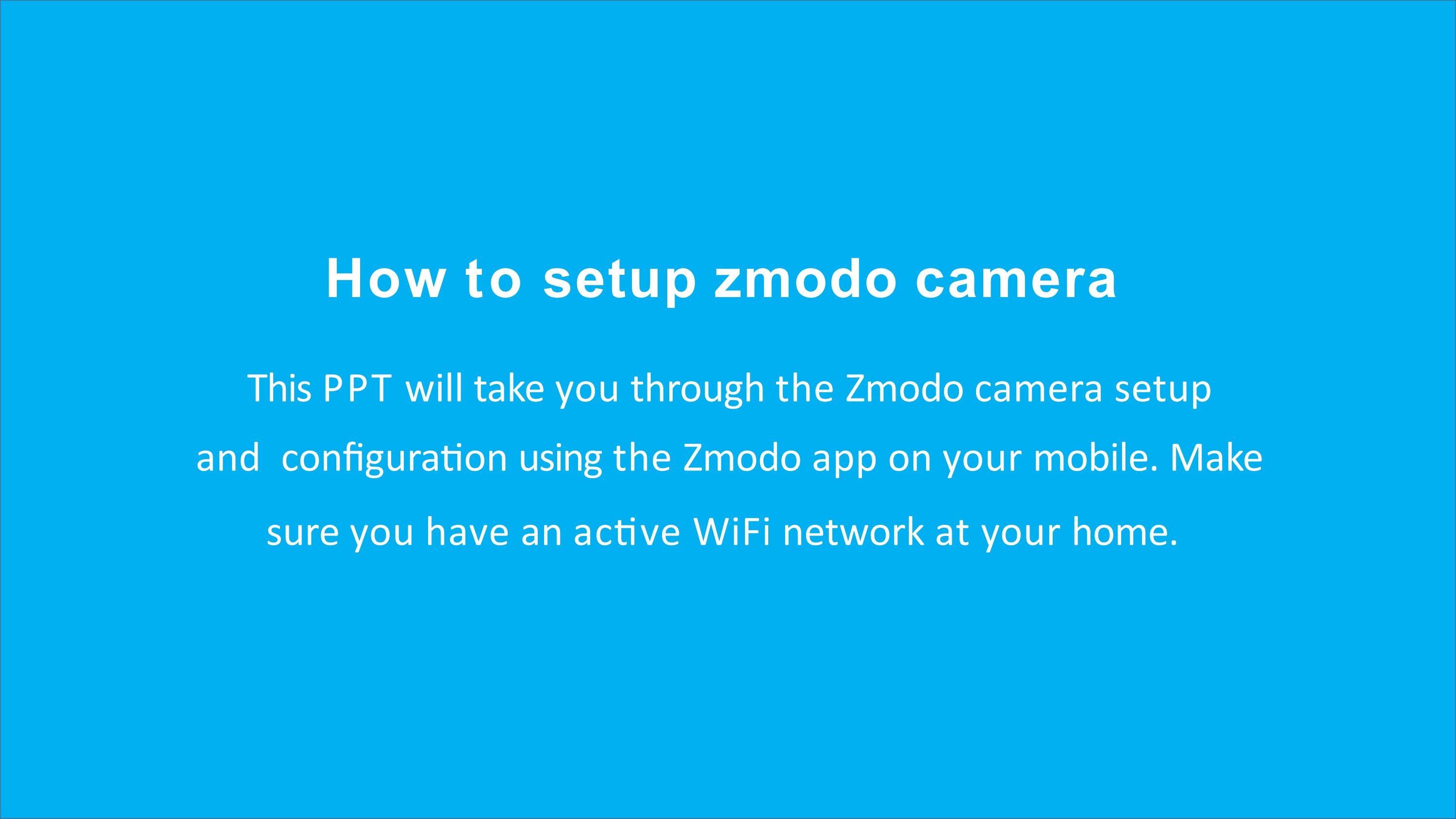 How to setup zmodo camera by zmodocam Issuu
