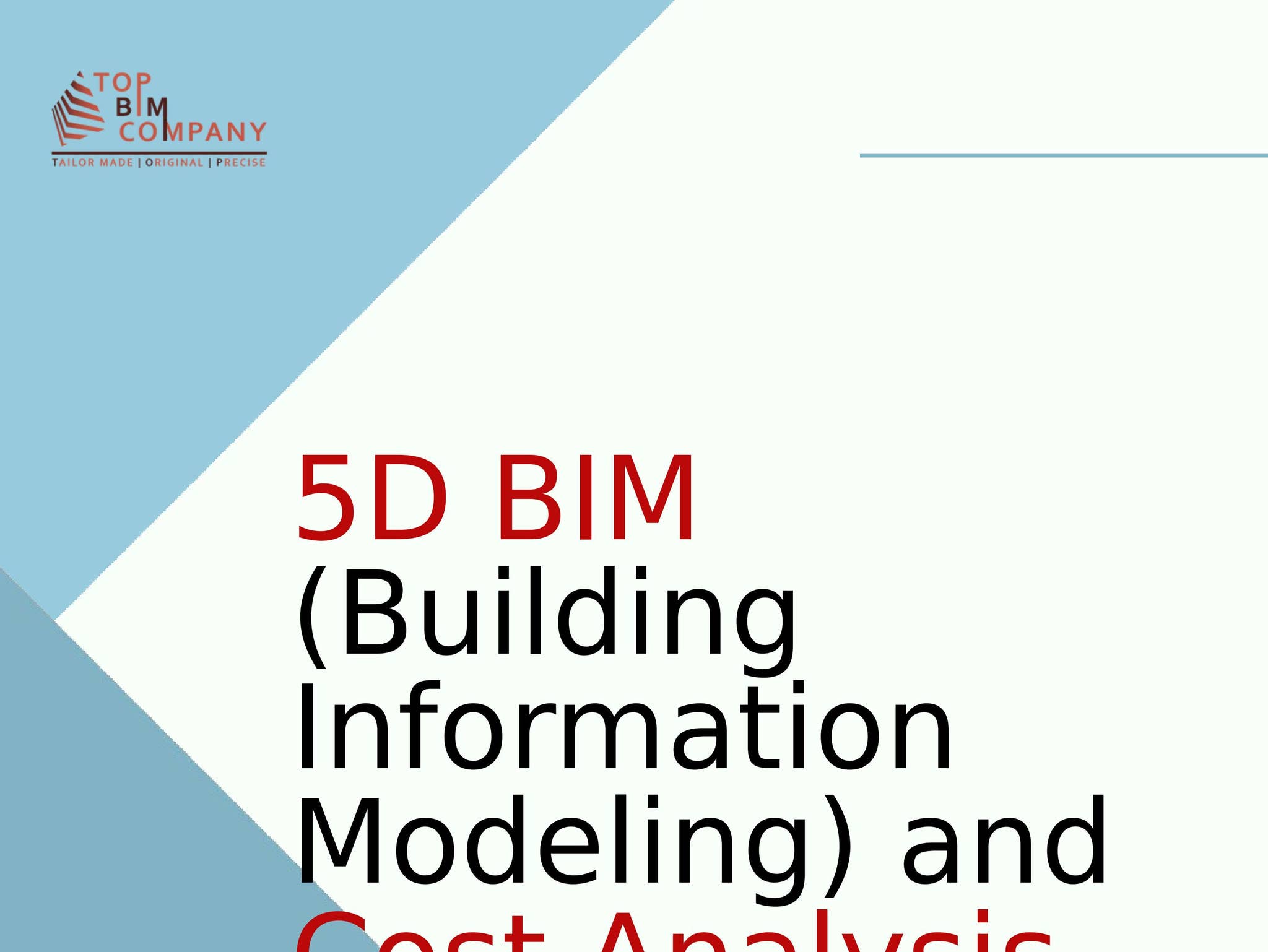5D BIM (Building Information Modeling) and Cost Analysis by TopBIM ...