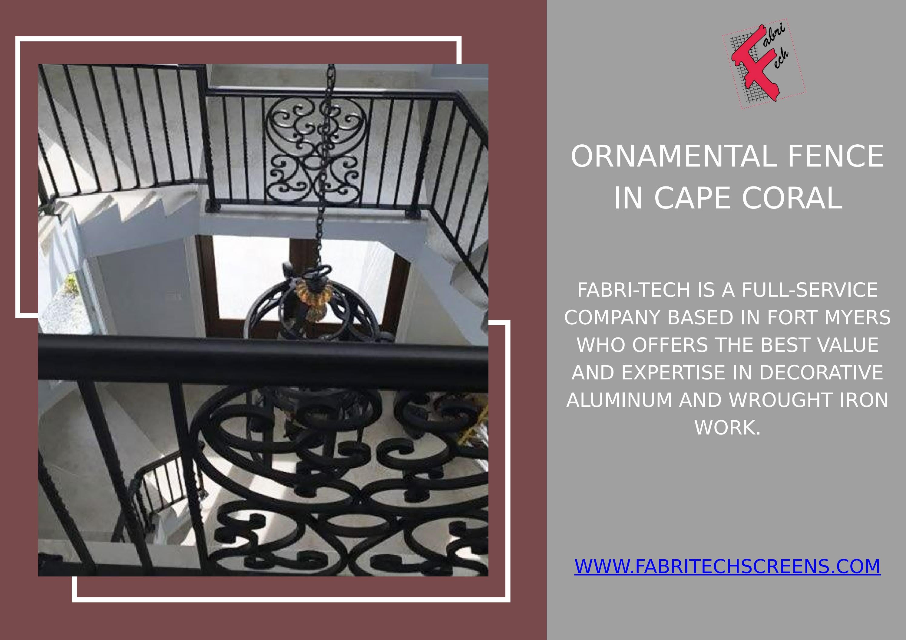 Ornamental Fence In Cape Coral FabriTech Screens by Fabri tech