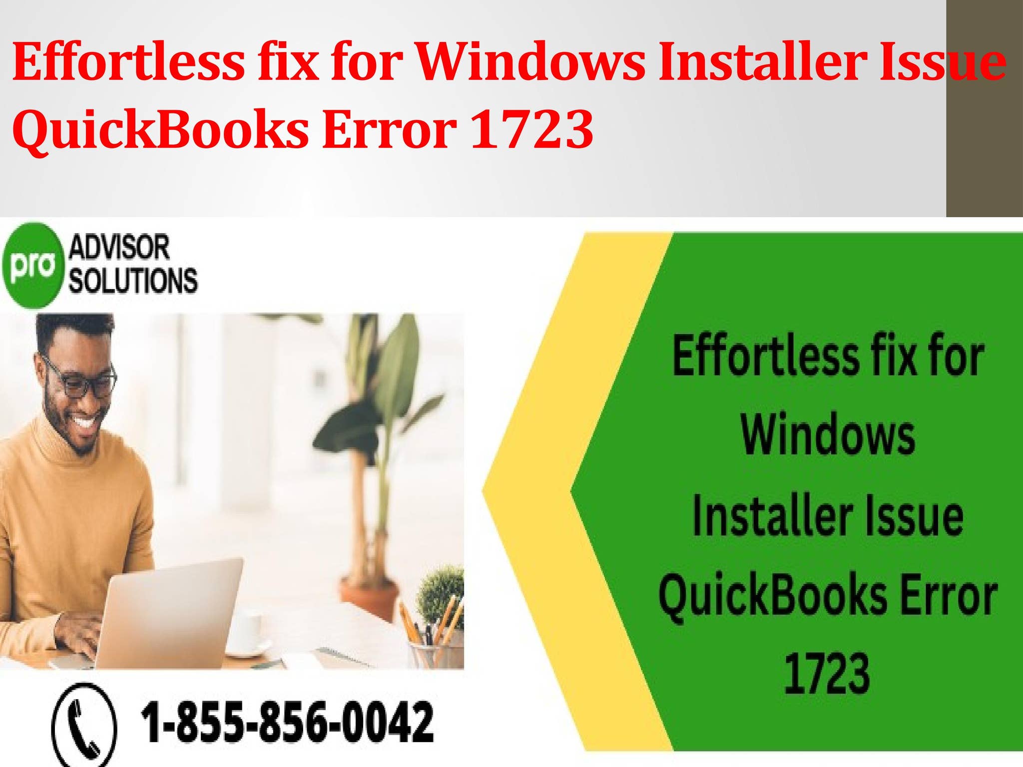 Effortless fix for Windows Installer Issue QuickBooks Error 1723 by ...
