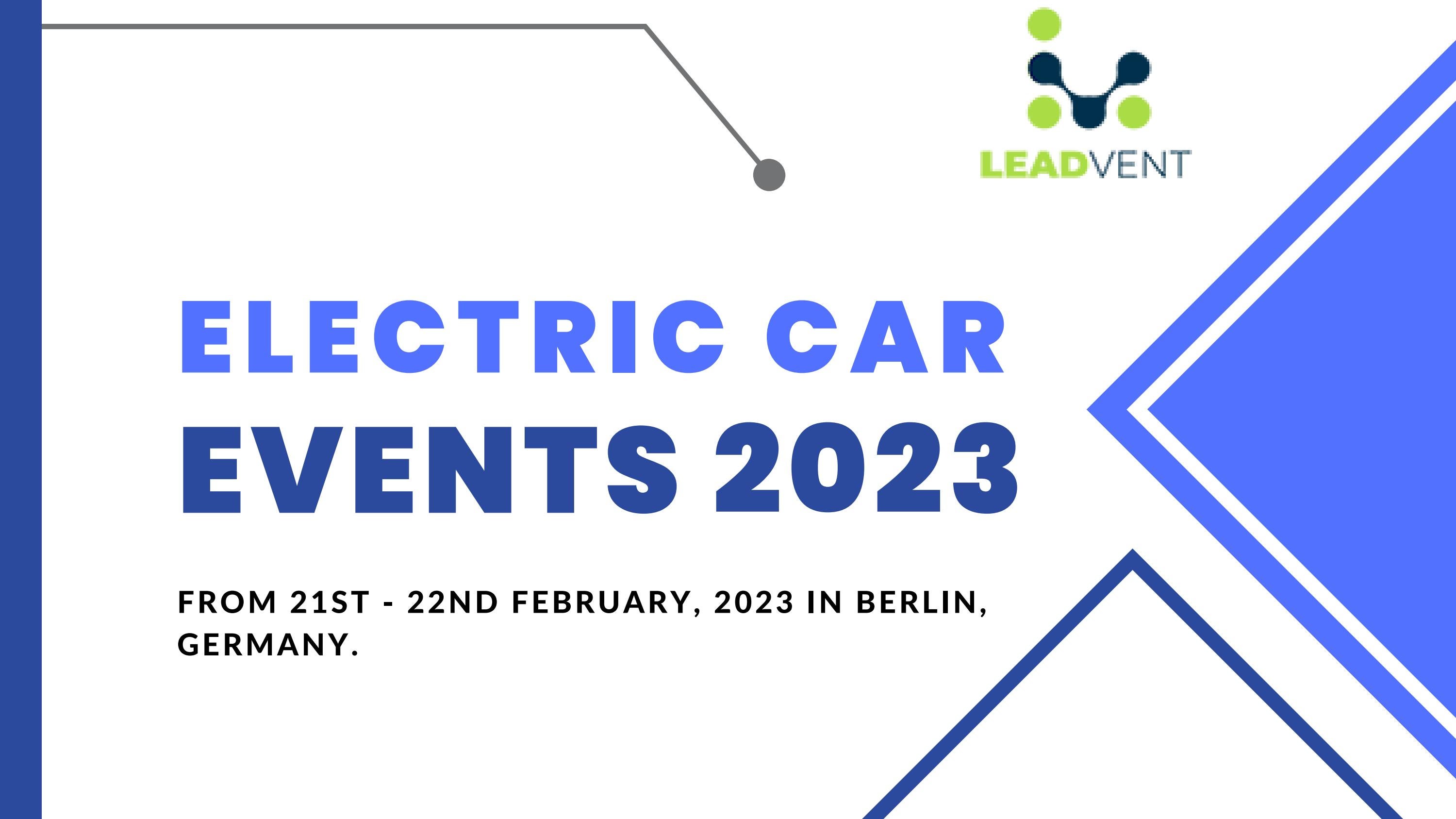 Electric Car Events 2023 by Olivia Smith Issuu