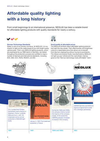 NEOLUX Automotive 灯饰目录 2023 第 4 页