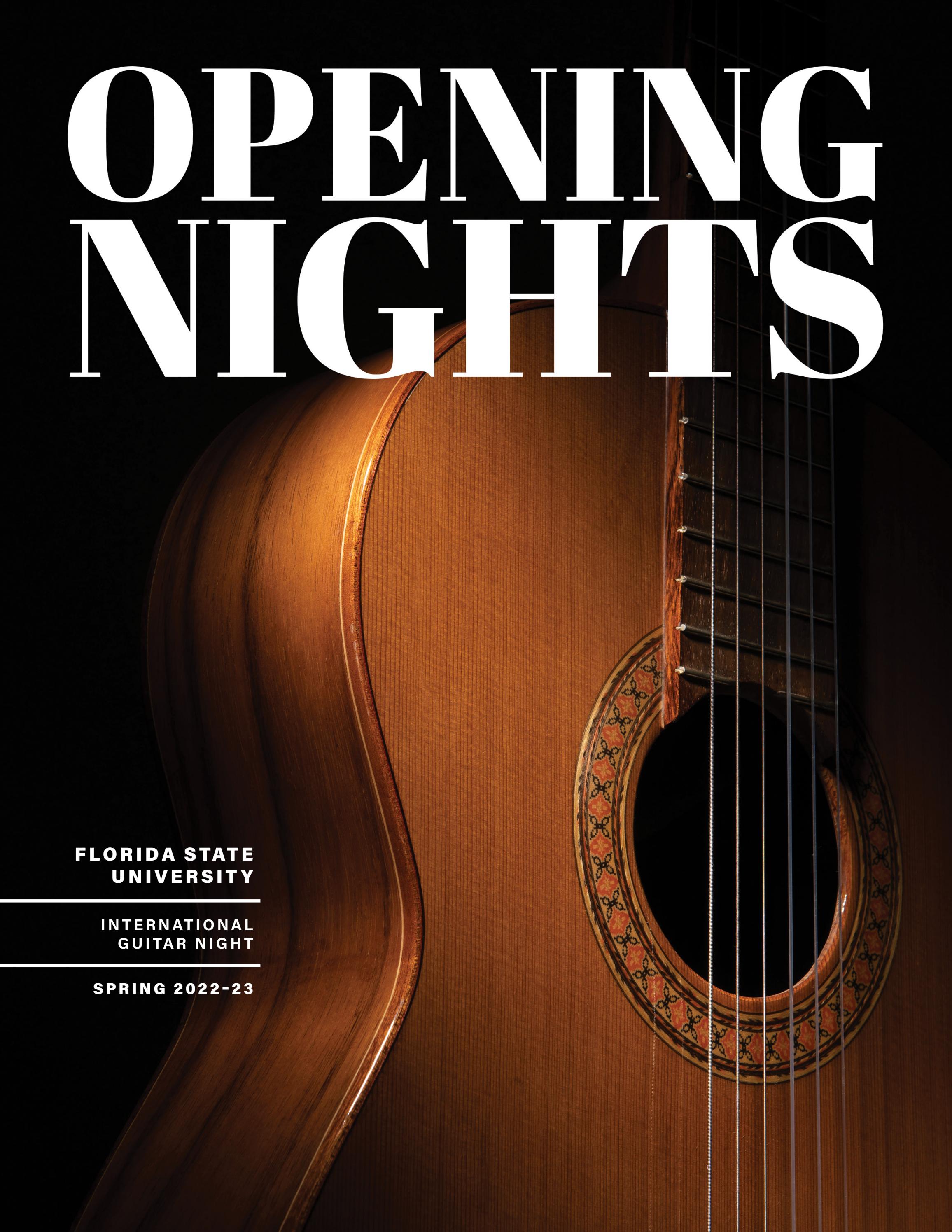Opening Nights International Guitar Night by Opening Nights Issuu