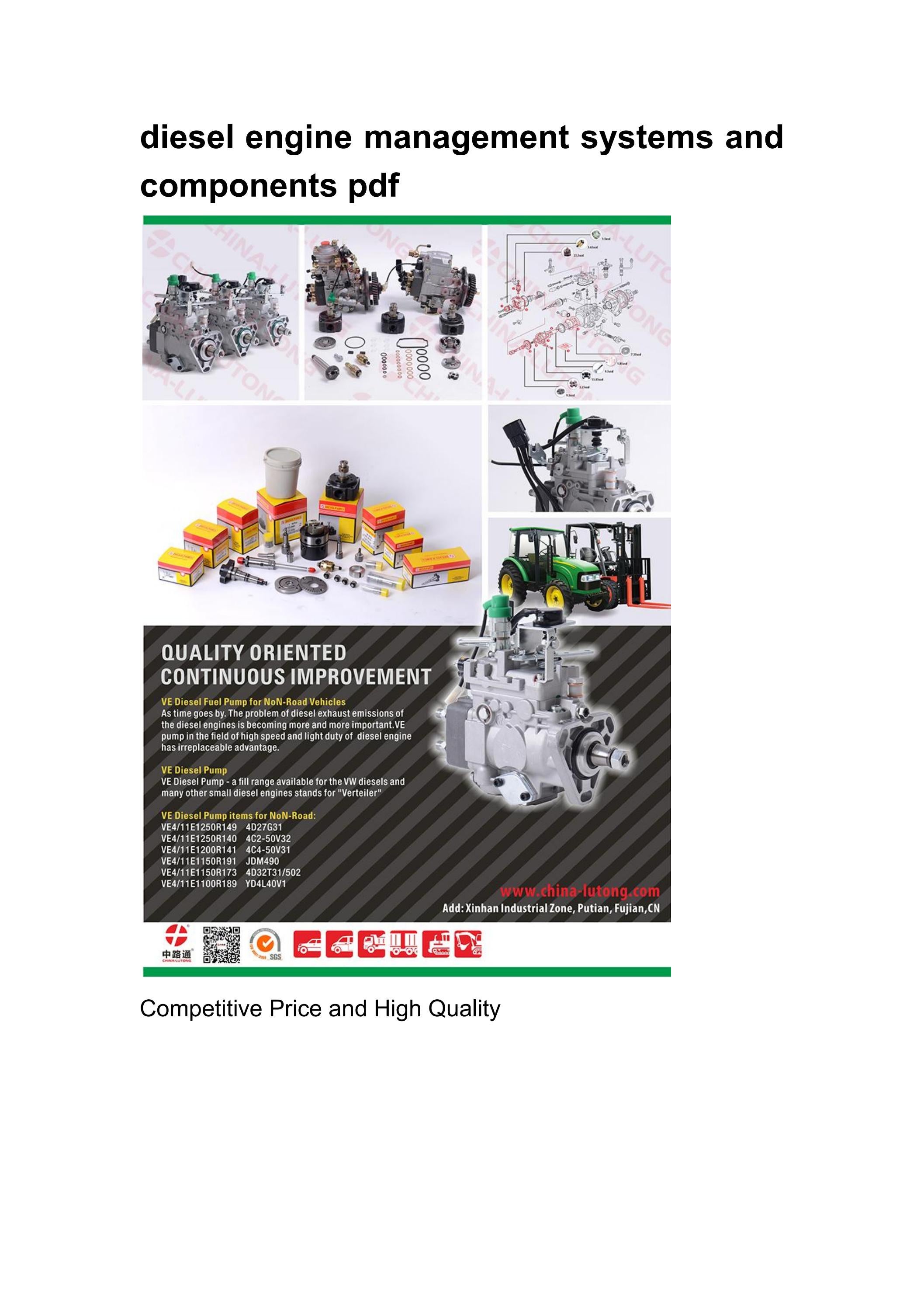 diesel engine management systems and components pdf by ChrisLutong Issuu