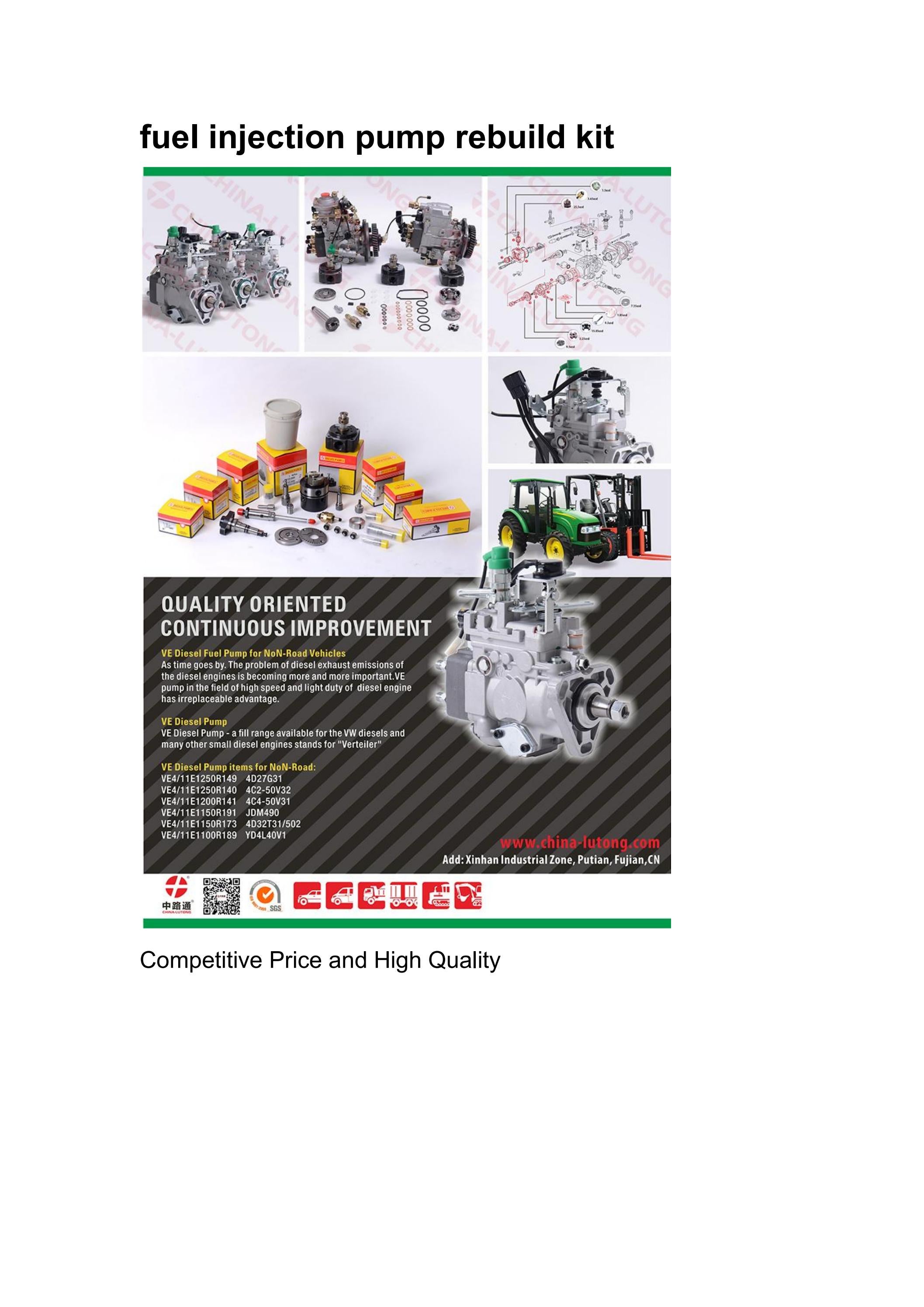 fuel injection pump rebuild kit by ChrisLutong Issuu