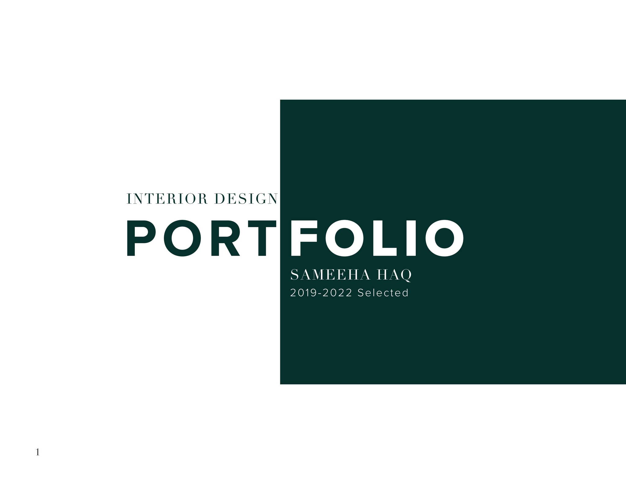 Undergraduate Interior Design Portfolio by sameehahaq - Issuu