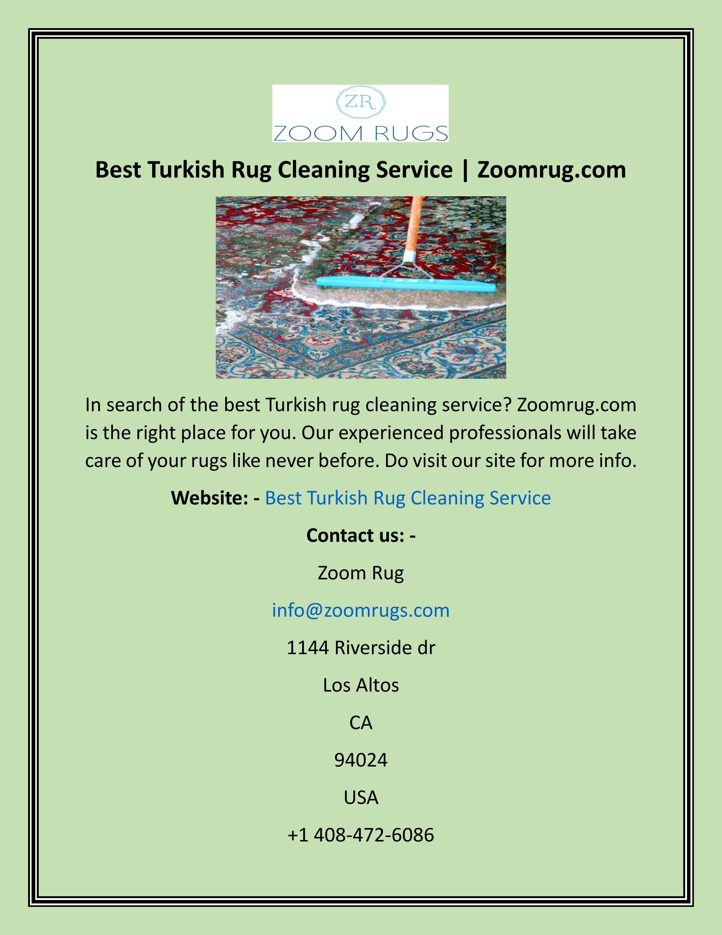 Best Turkish Rug Cleaning Service by Zoom Rug Issuu