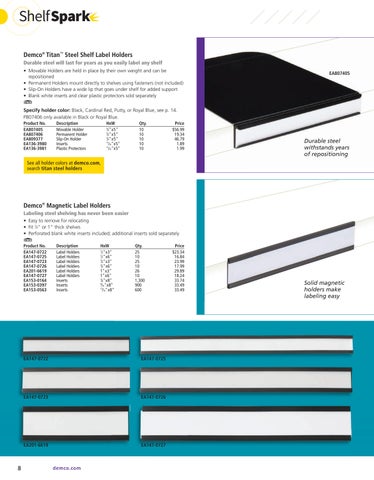 Demco, Inc. EA 教育 Library Essentials 家具目录 第 10 页