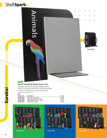 Demco, Inc. EA 教育 Library Essentials 家具目录 第 6 页