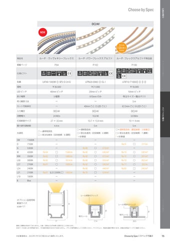 【価格改定版】Luci LED 照明カタログ2022 日本語版 第 17 页
