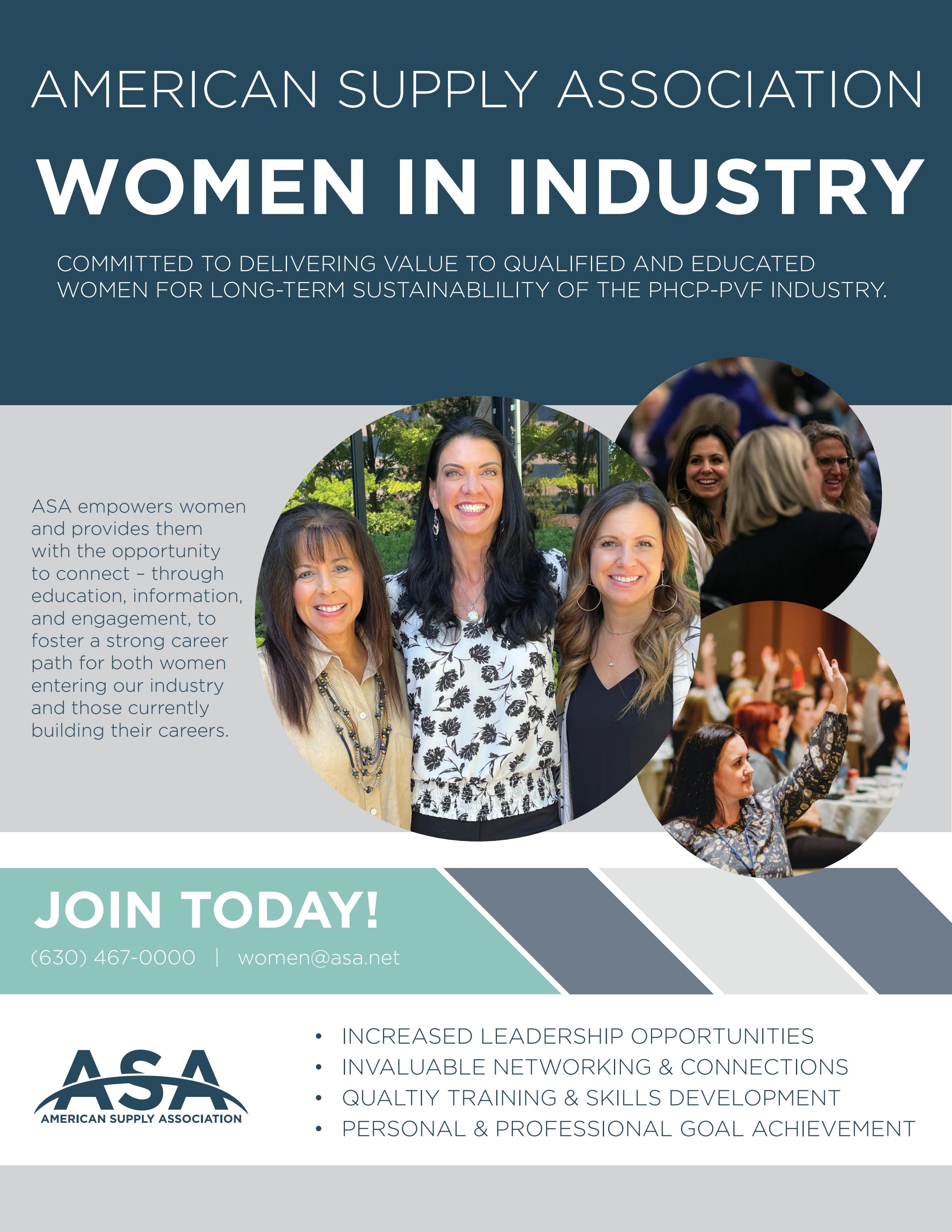 Women in Industry Membership Brochure by American Supply Association