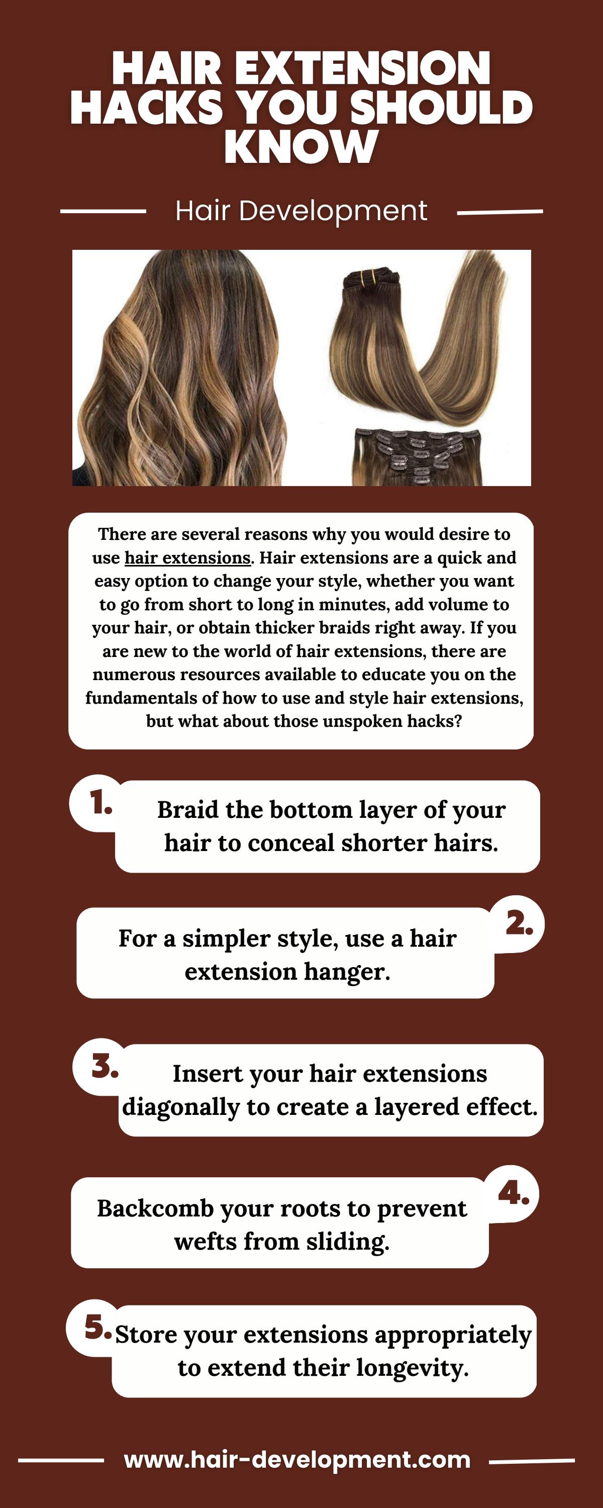 Hair Extension Hacks You Should Know Hair Development by HAIR
