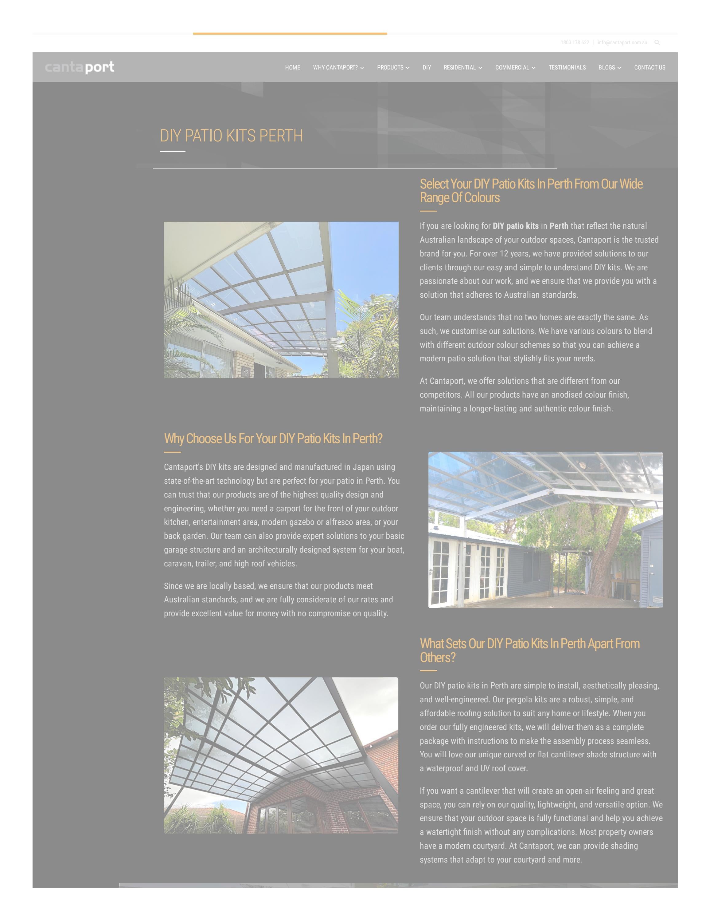 Diy Patio Kits Perth by cantaportaus Issuu