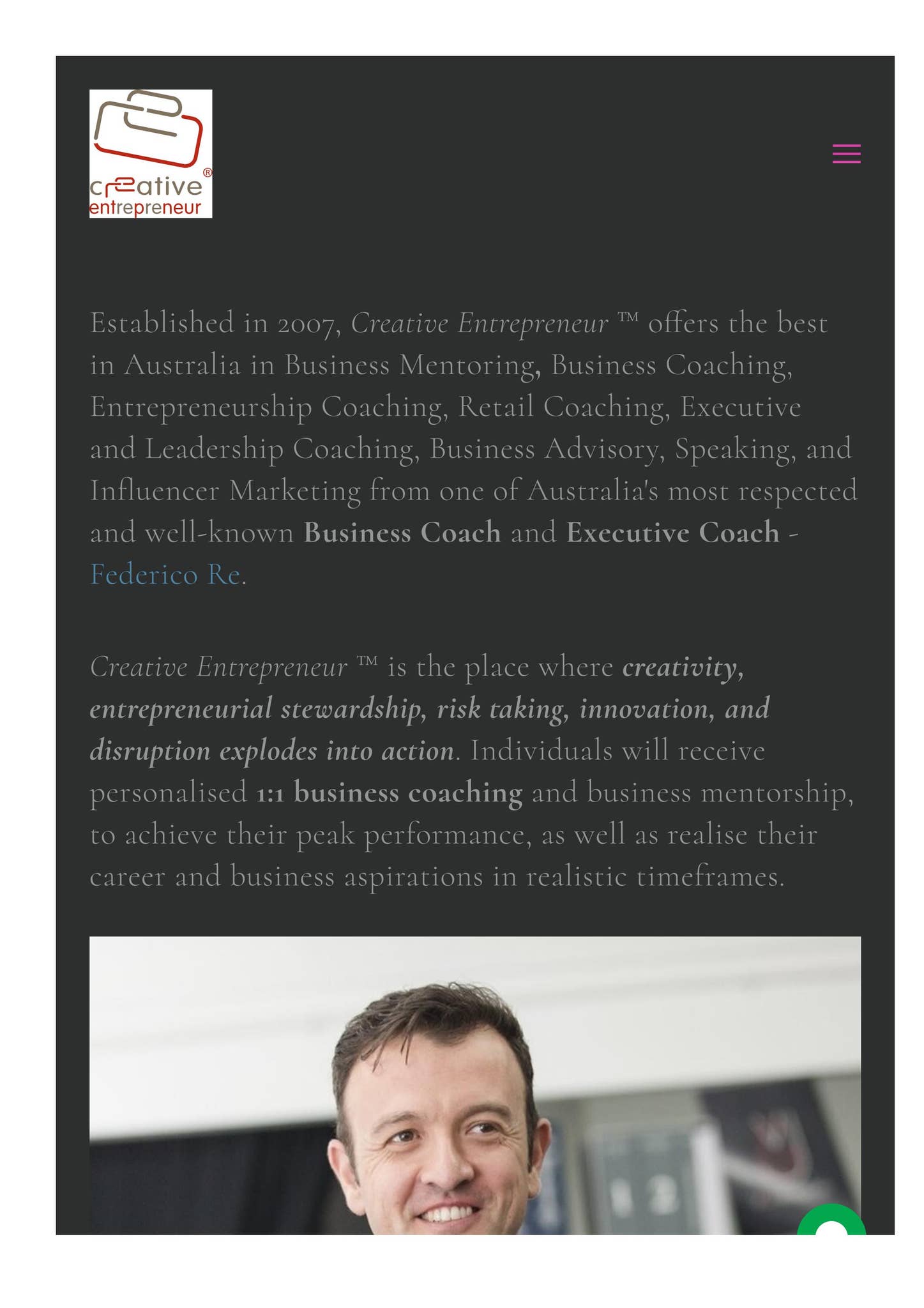 Tony Rihan Finding the Perfect Entrepreneur Coach in Melbourne by Creative ...