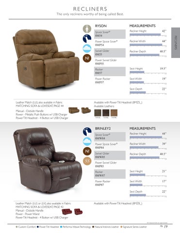 Best Home Furnishings 皮革 家具目录 - Fall 2022 第 21 页
